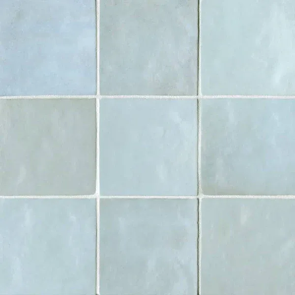 Cloe 5" x 5" Ceramic Tile in Baby Blue