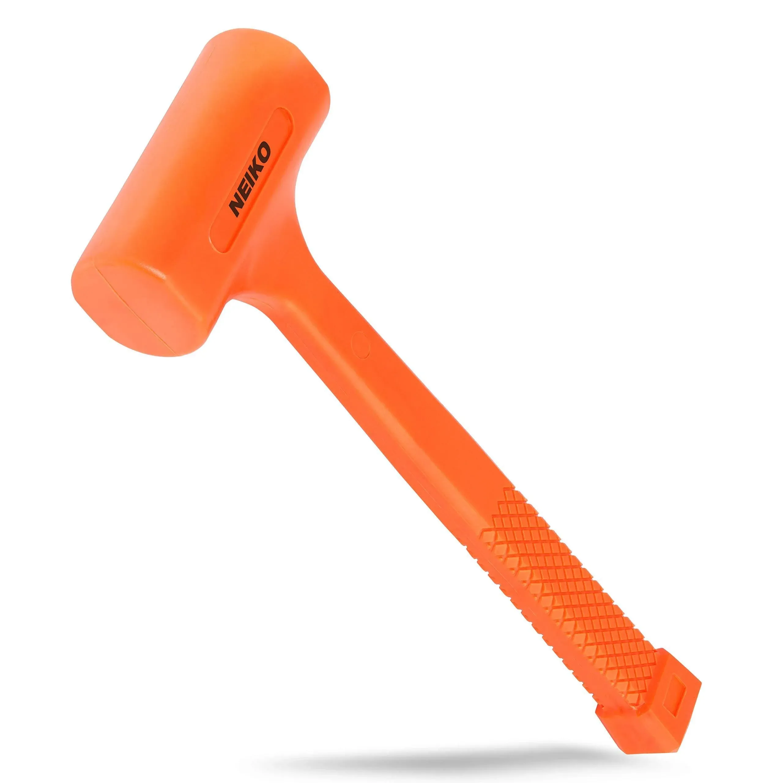 Neiko 02848A 3 lb Dead Blow Hammer, Neon Orange