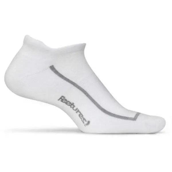 Feetures High Performance Cushion No Show Tab - White - Socks