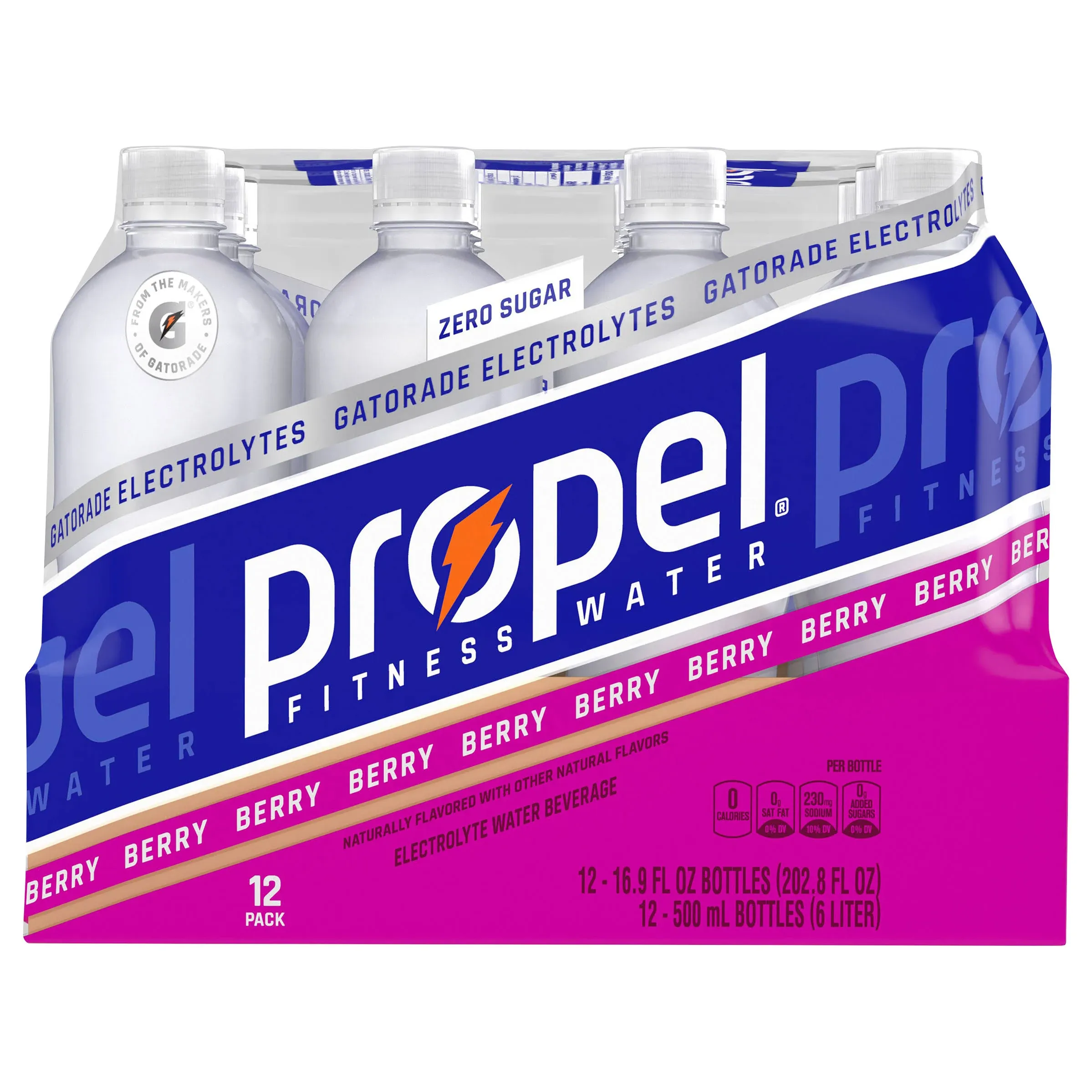 Propel Sports Water Berry (16.9 fl. oz, Pack of 12)