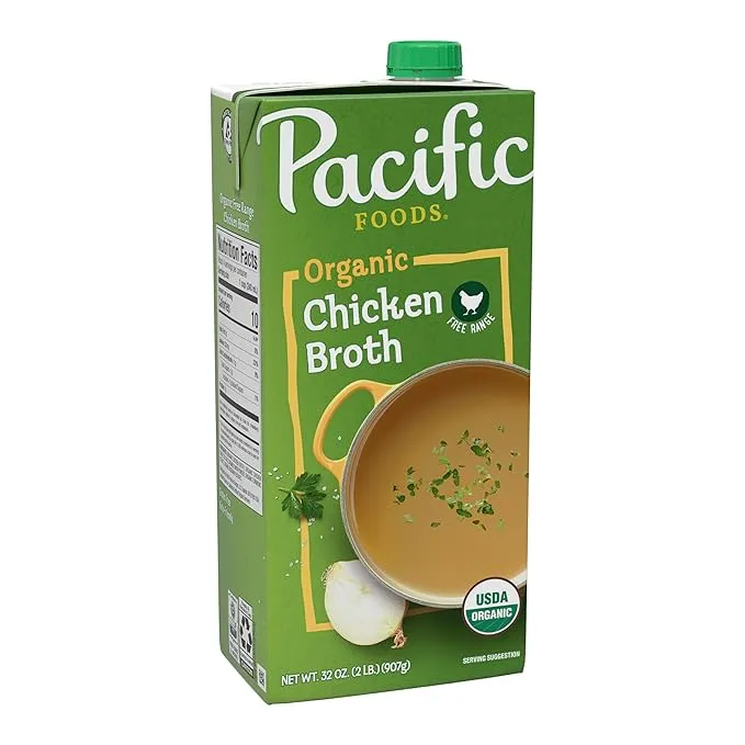 Pacific Foods Chicken Broth, Organic, Free Range - 32 fl oz