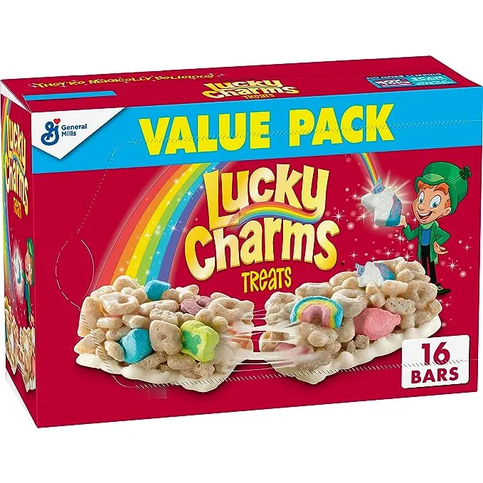 Lucky Charms Breakfast Cereal Treat Bars Snack Bars Value Pack