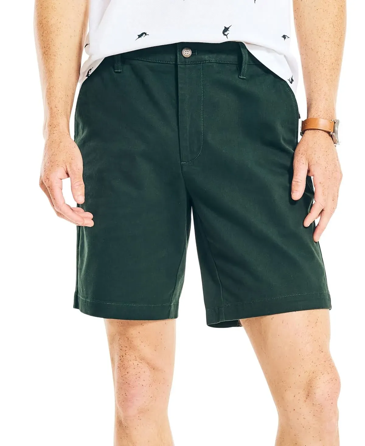 NAUTICA Mens Deck Shorts 8½&#034; Classic Fit Kelp Seas Color Size 30 $55 - NWT