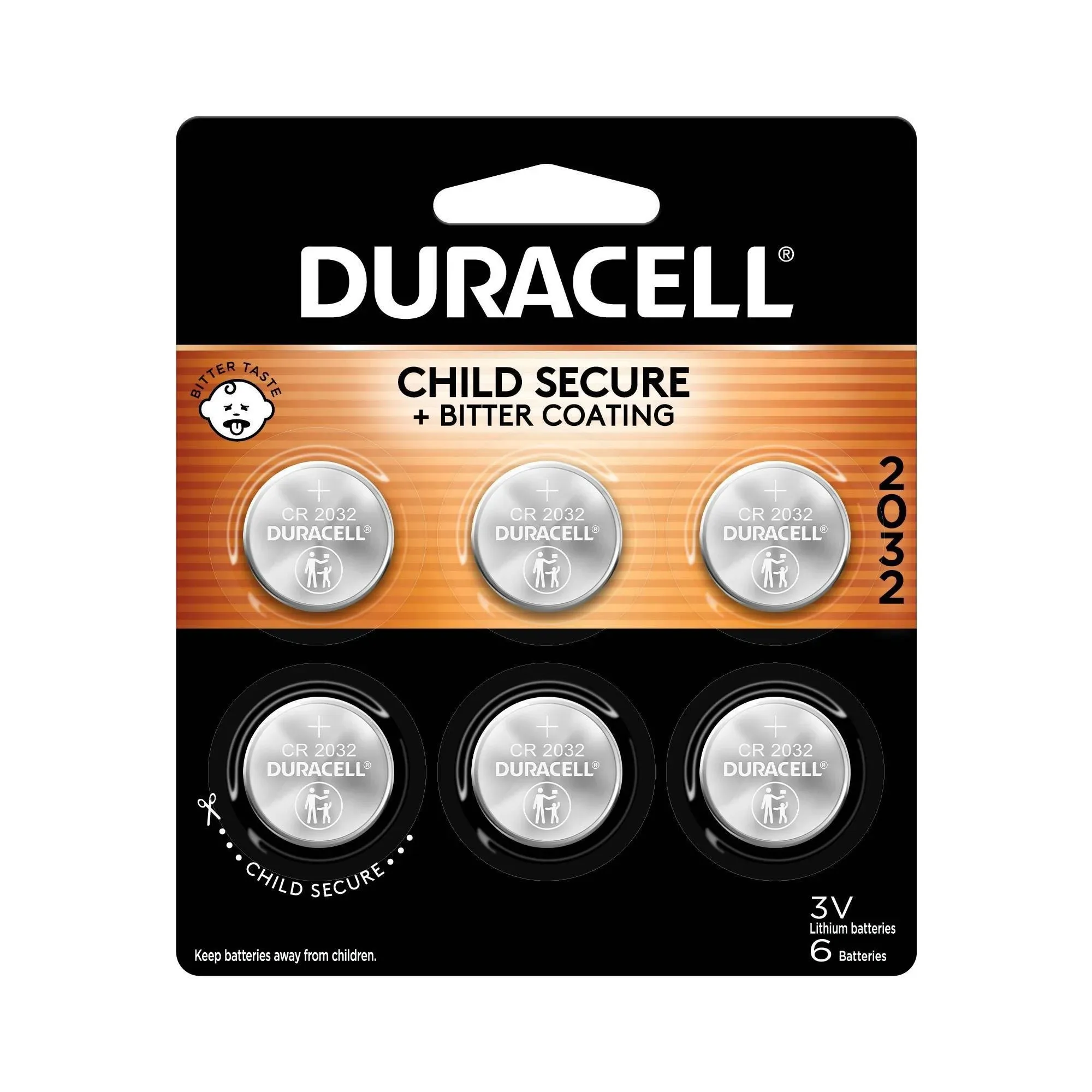 Duracell Lithium Coin Battery 2032 6/Pack