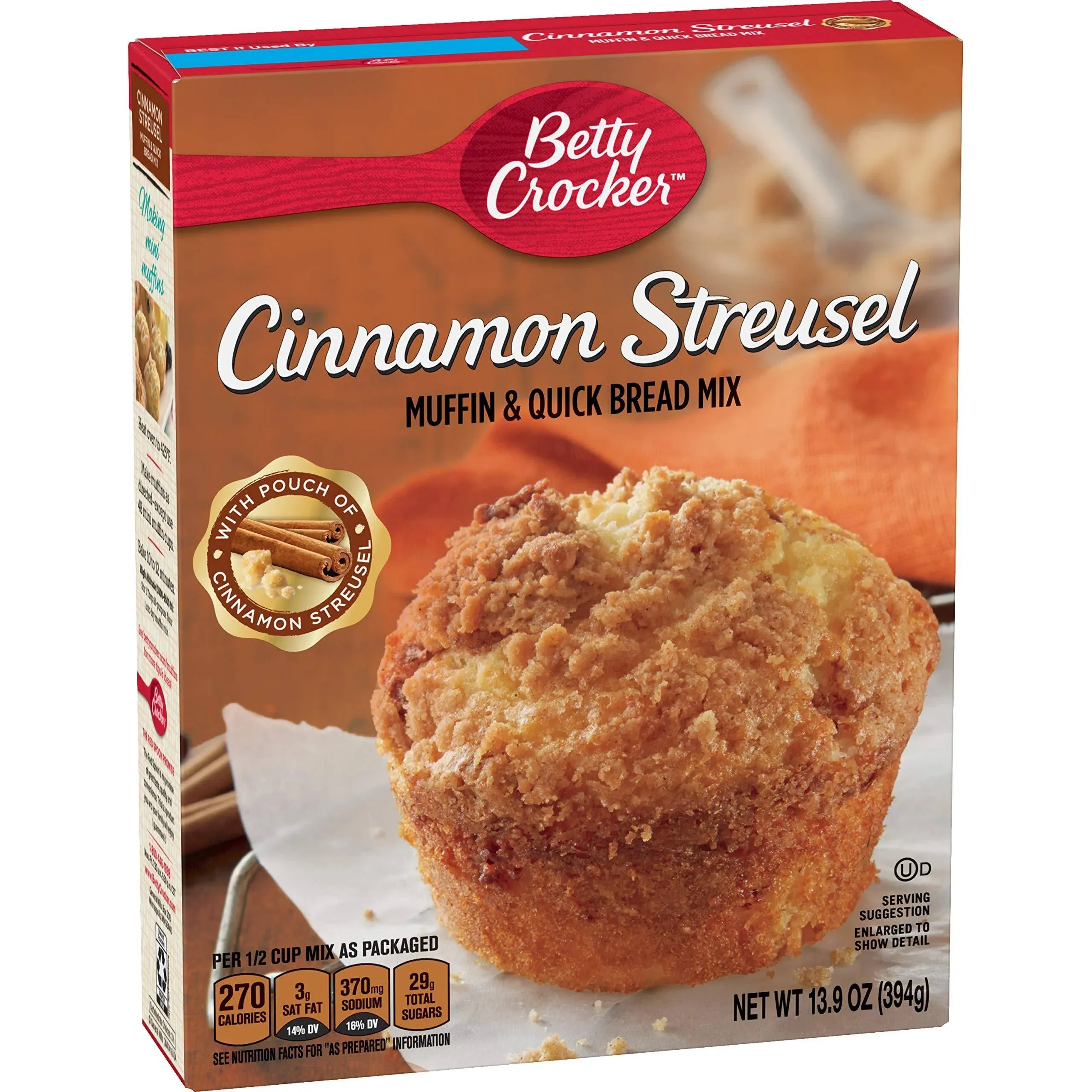 Betty Crocker Cinnamon Streusel Muffin and Quick Bread Mix