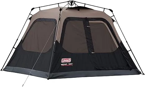 Coleman Camping Tent with Instant Setup, 4/6/8/10 Person Weatherproof Tent with WeatherTec Technology, Double-Thick Fabric, and Included Carry Bag, Sets Up in 60 Seconds