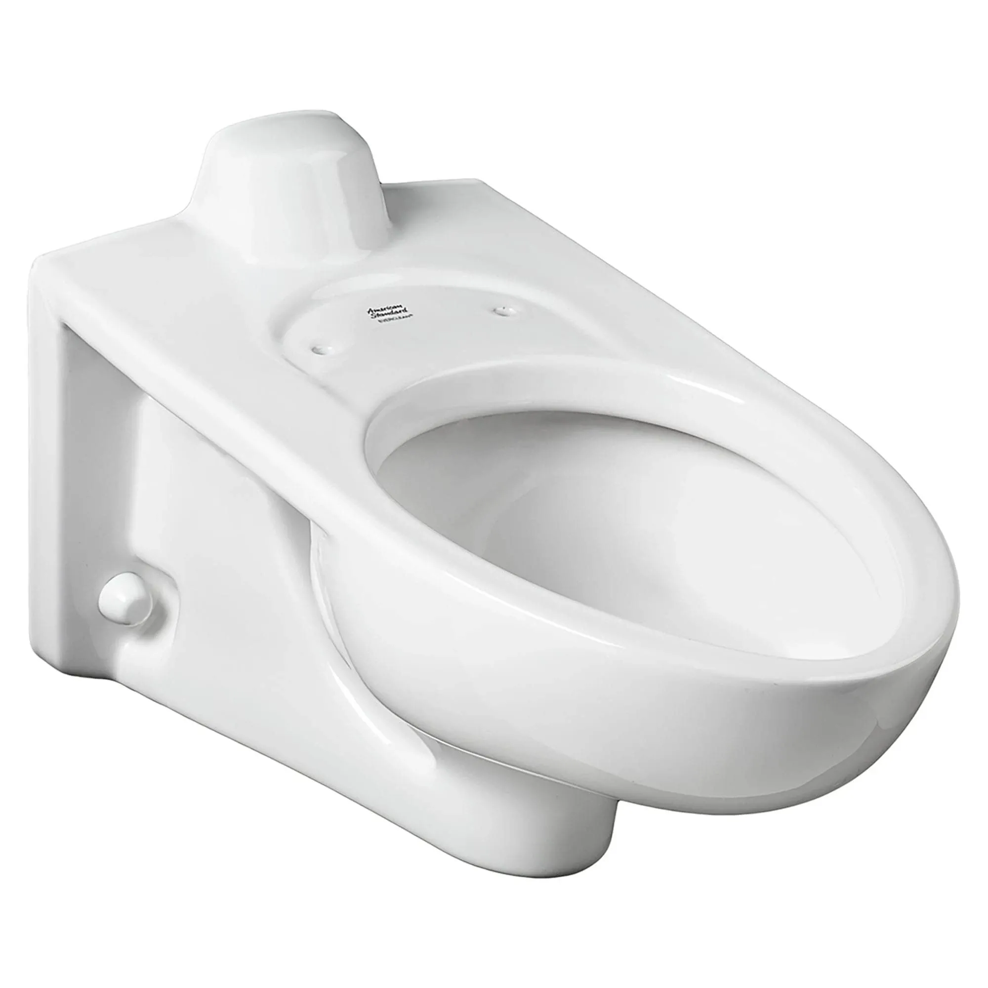 Afwall Millennium Wall-Mount FloWise Elongated Flushometer Toilet Bowl with Back Spud