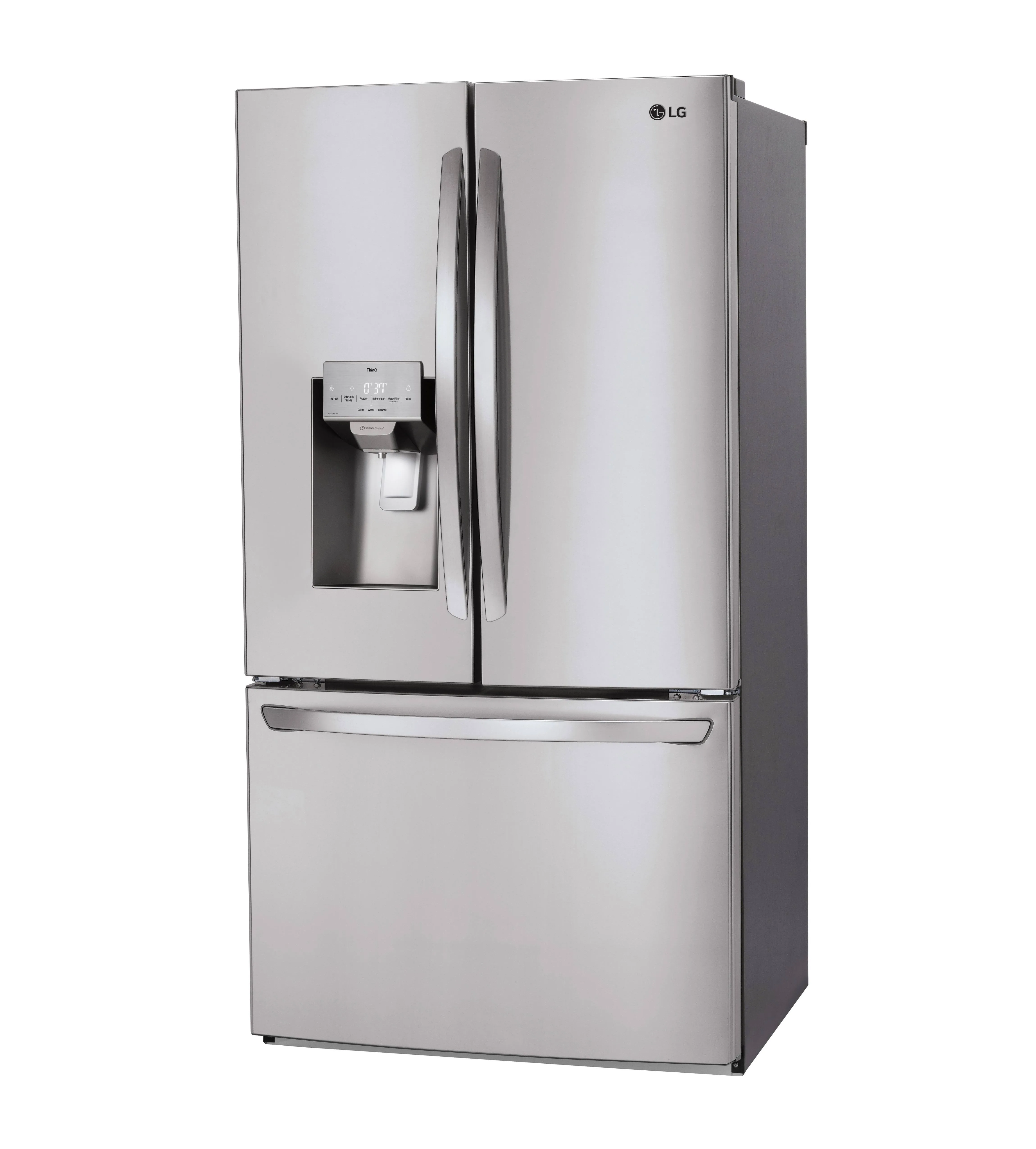 LG 27.7-cu ft Smart French Door Refrigerator with Ice Maker (Fingerprint Resistant) ENERGY STAR