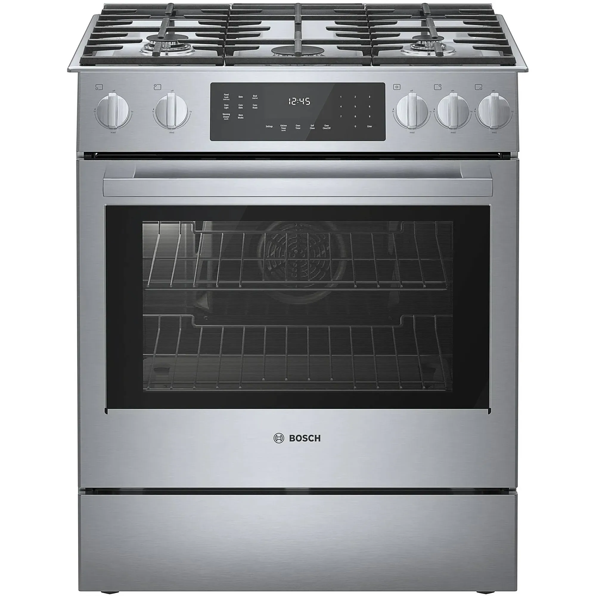 Bosch 800 Series 30" Stainless Steel Slide in Dual Fuel Range