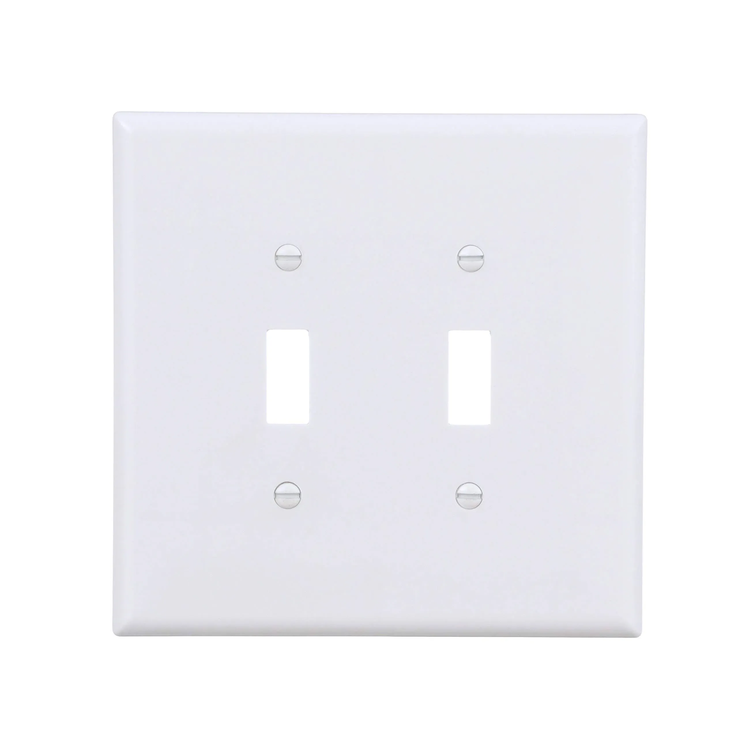 Eaton Wiring Devices 2149W-BOX Oversized Wallplate, 2-Gang, Thermoset, White