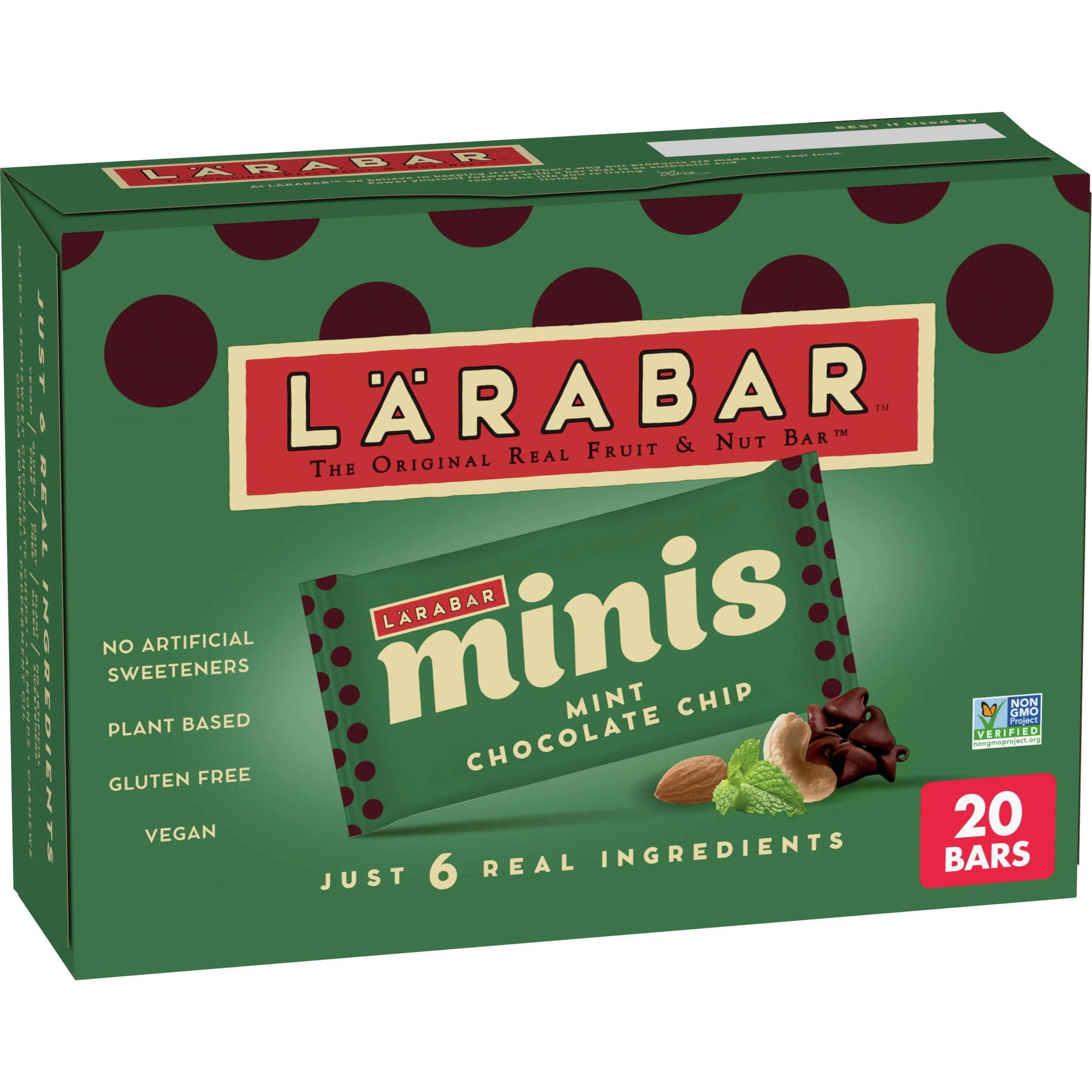 Larabar Fruit & Nut Bar Mint Chocolate Chip Mini 10 Bars