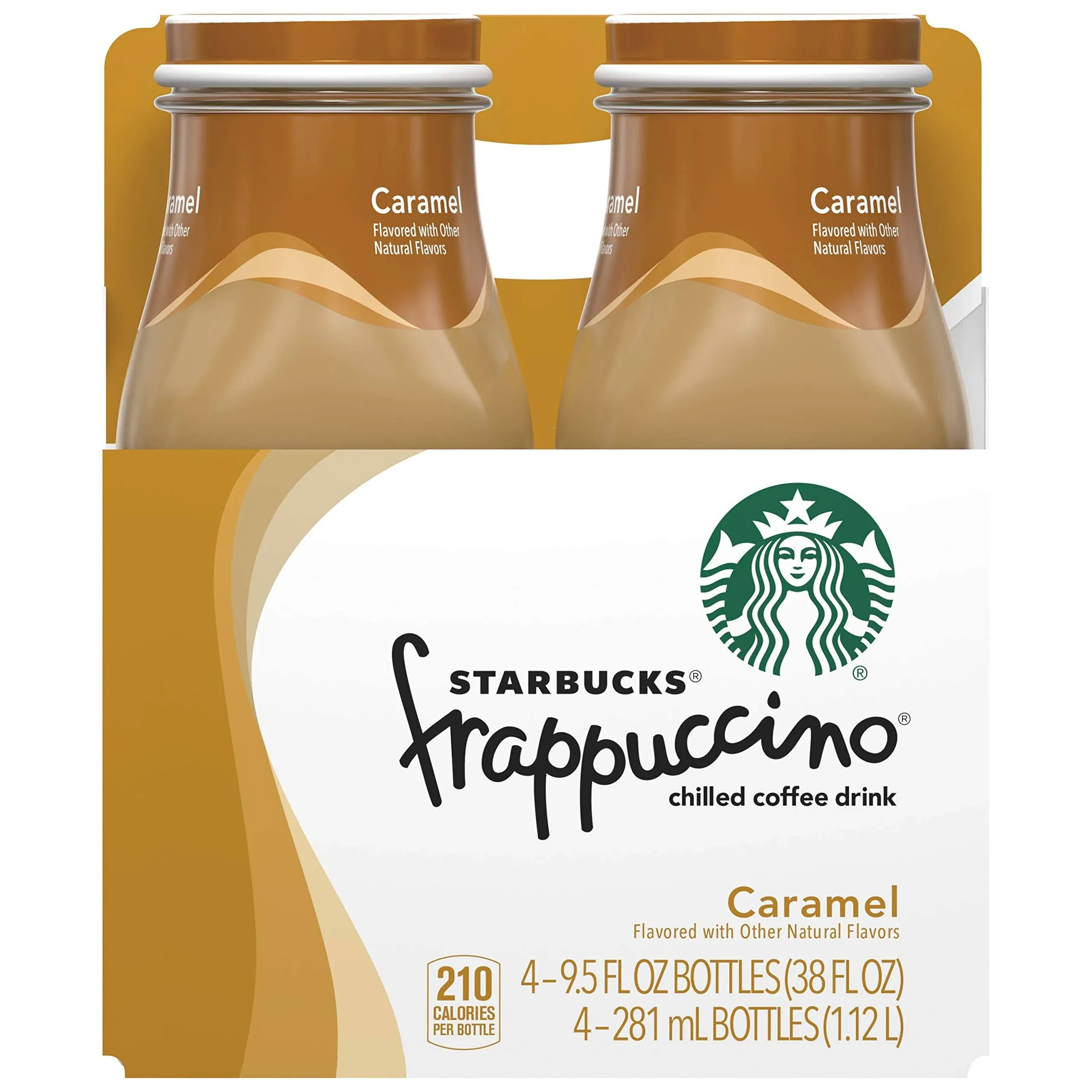 Starbucks Frappuccino Coffee, Caramel Intense - 4 count, 9.5 fl oz bottles