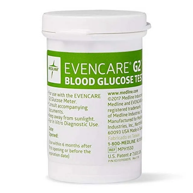 EvenCare G2 Blood Glucose Test Strips