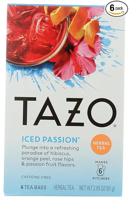 Tazo Tea Iced Passion Herbal | 6 Bags