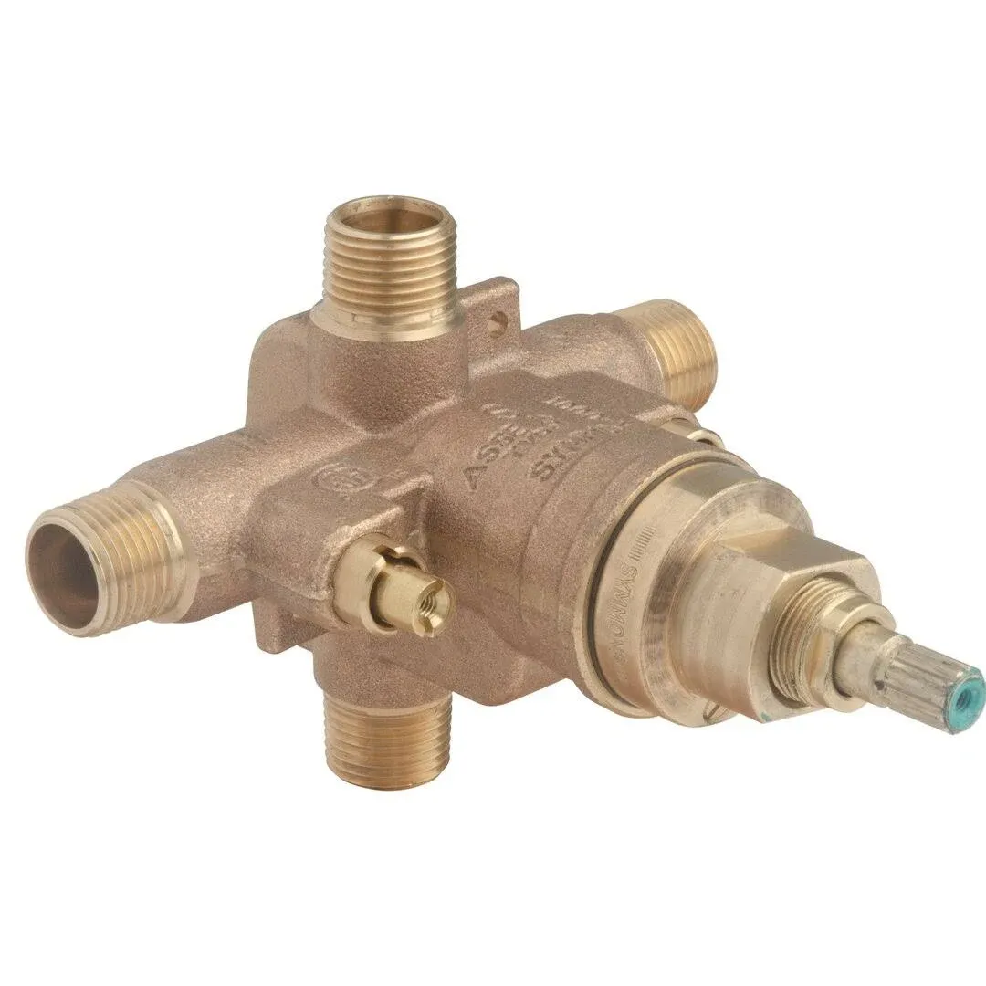 Symmons Temptrol 1/2-in ID Iron Pipe Size x 1/2-in OD Iron Pipe Size Brass Pressure Balancing Valve