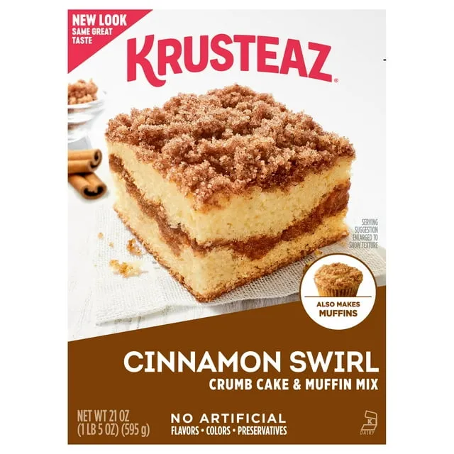 Krusteaz Cinnamon Swirl Crumb Cake & Muffin Mix - 21 oz