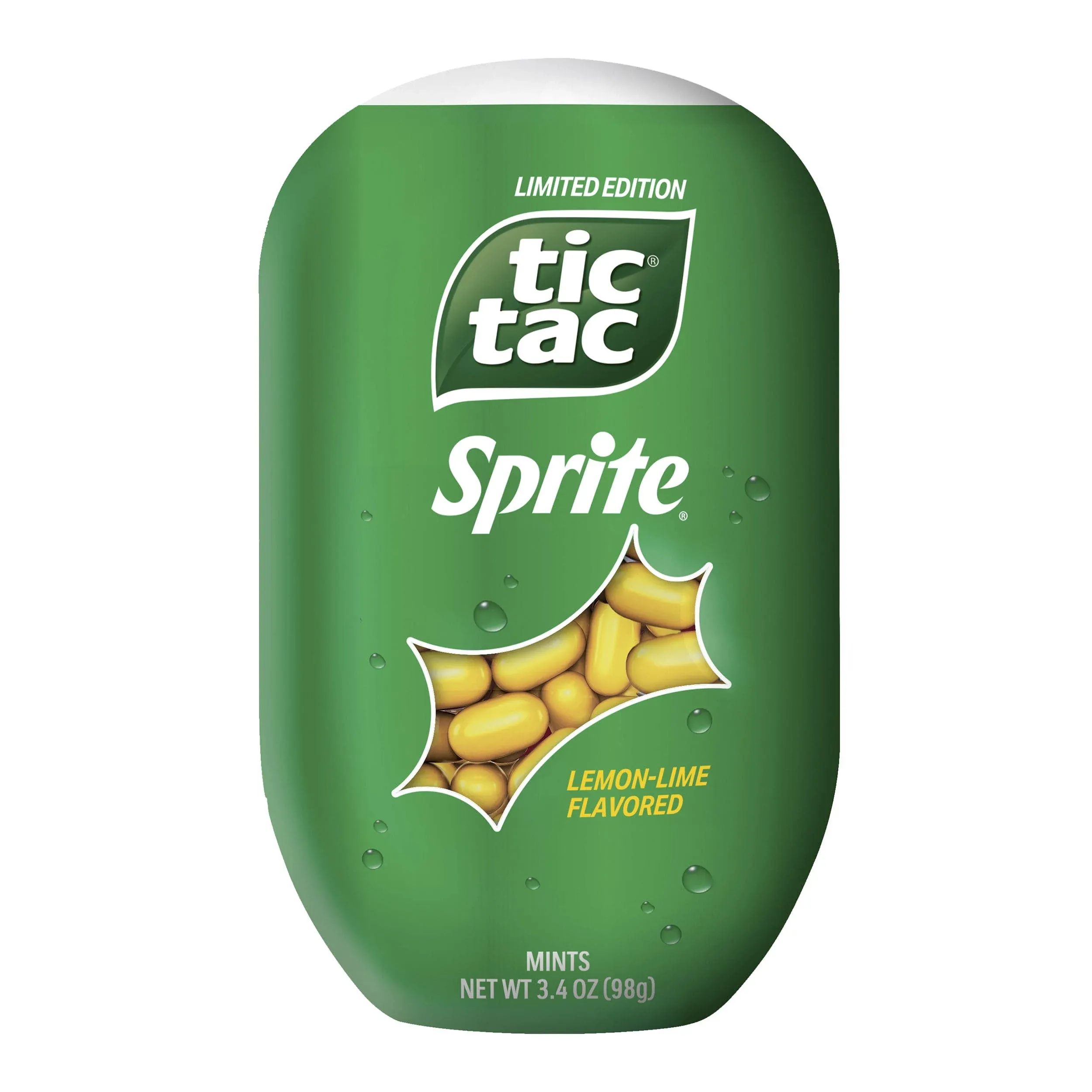 Tic Tac Sprite Lemon Lime Flavored Mints 3.4 oz 05/28/2024 UNOPENED