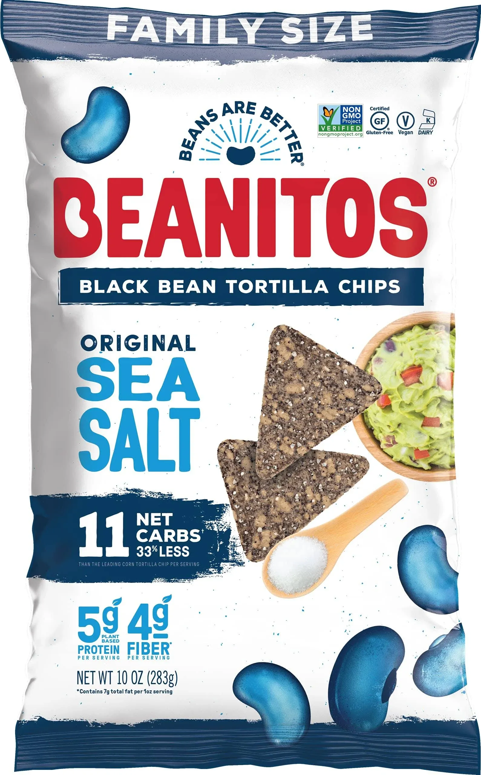 Beanitos Black Bean Chips Original OMG Sea Salt