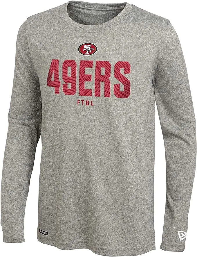 New Era NFL Football Men&#039;s San Francisco 49ers Grids Dri-Tek Long Sleeve Tee