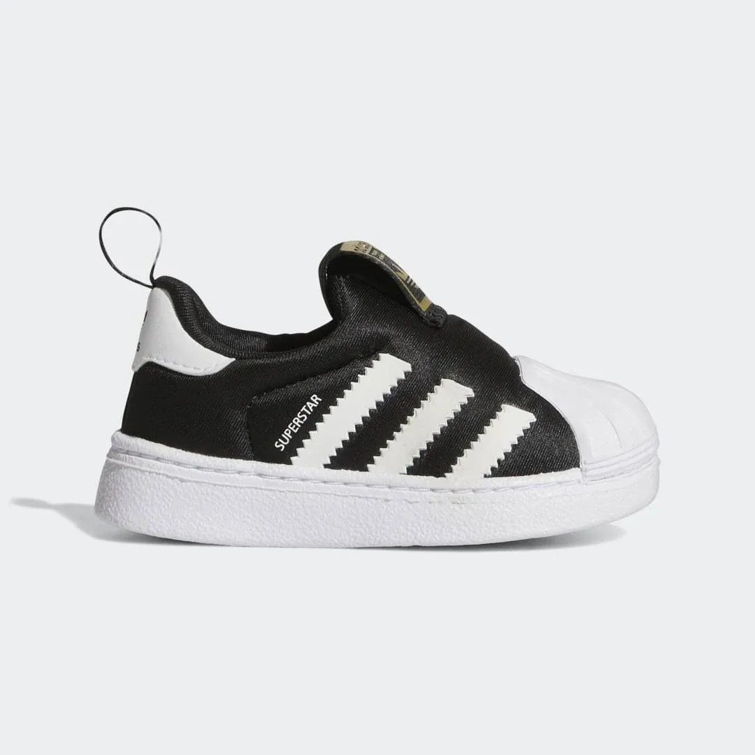 Adidas Baby Black & White Superstar 360 Sneakers