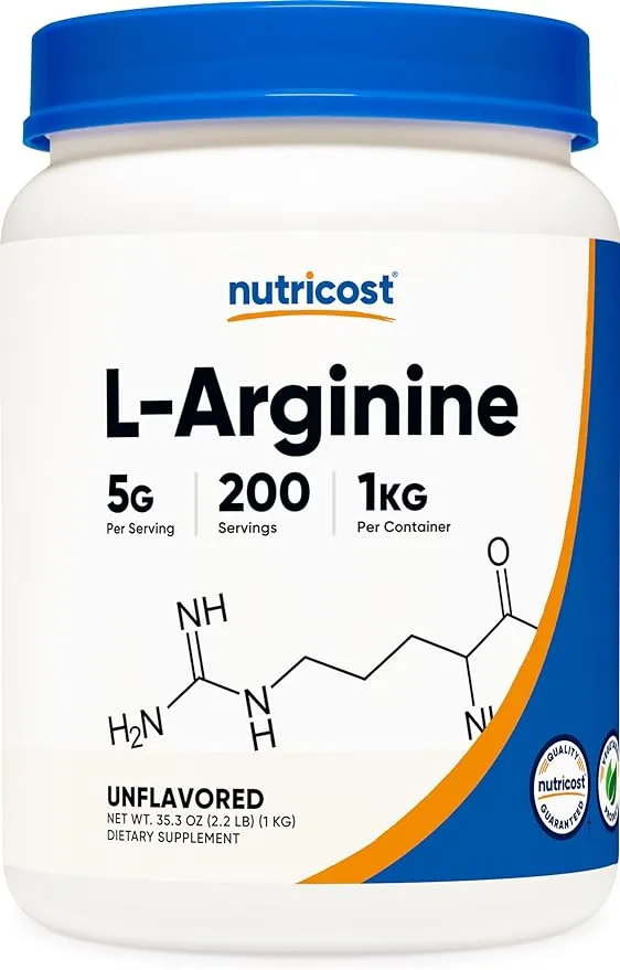 Nutricost L-Arginine Powder 1 Kilogram