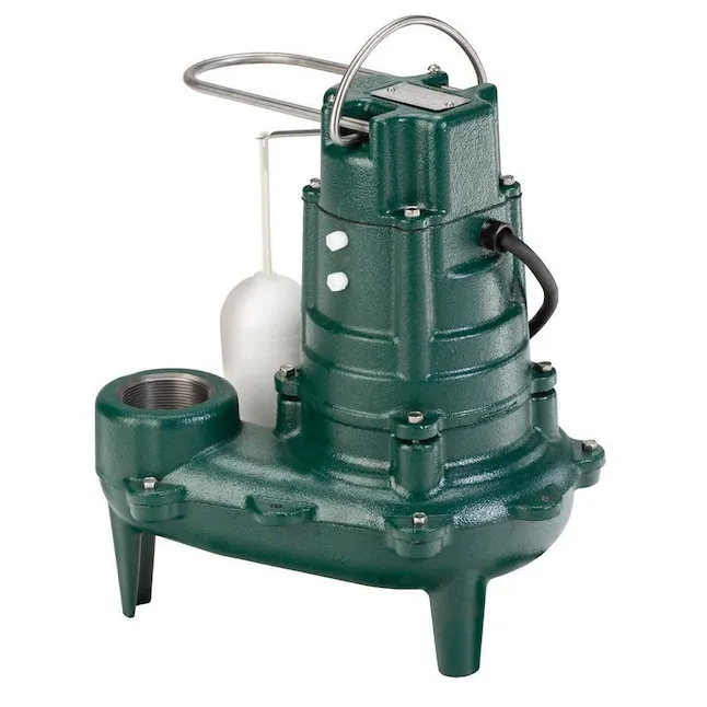 Zoeller Waste-Mate M267 Submersible Sewage Pump, Auto Eject with Built-in Float Switch 1/2 HP