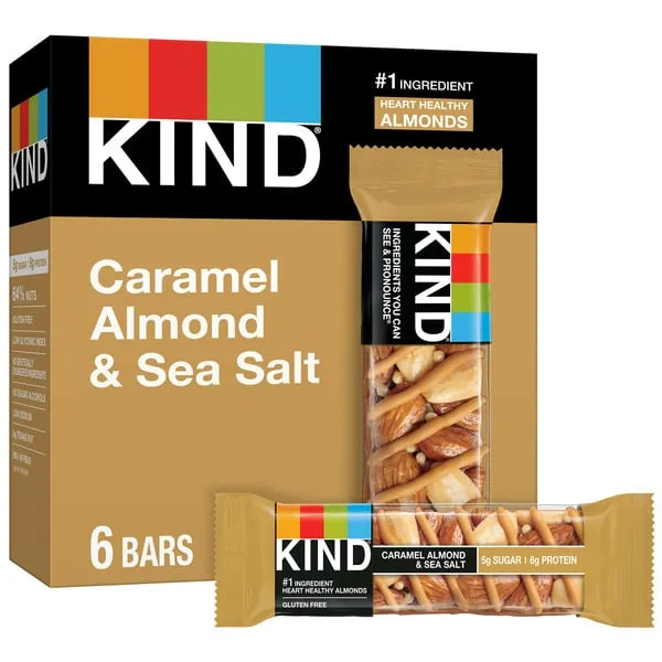 Kind Bars, Caramel Almond & Sea Salt - 6 pack, 1.4 oz bars