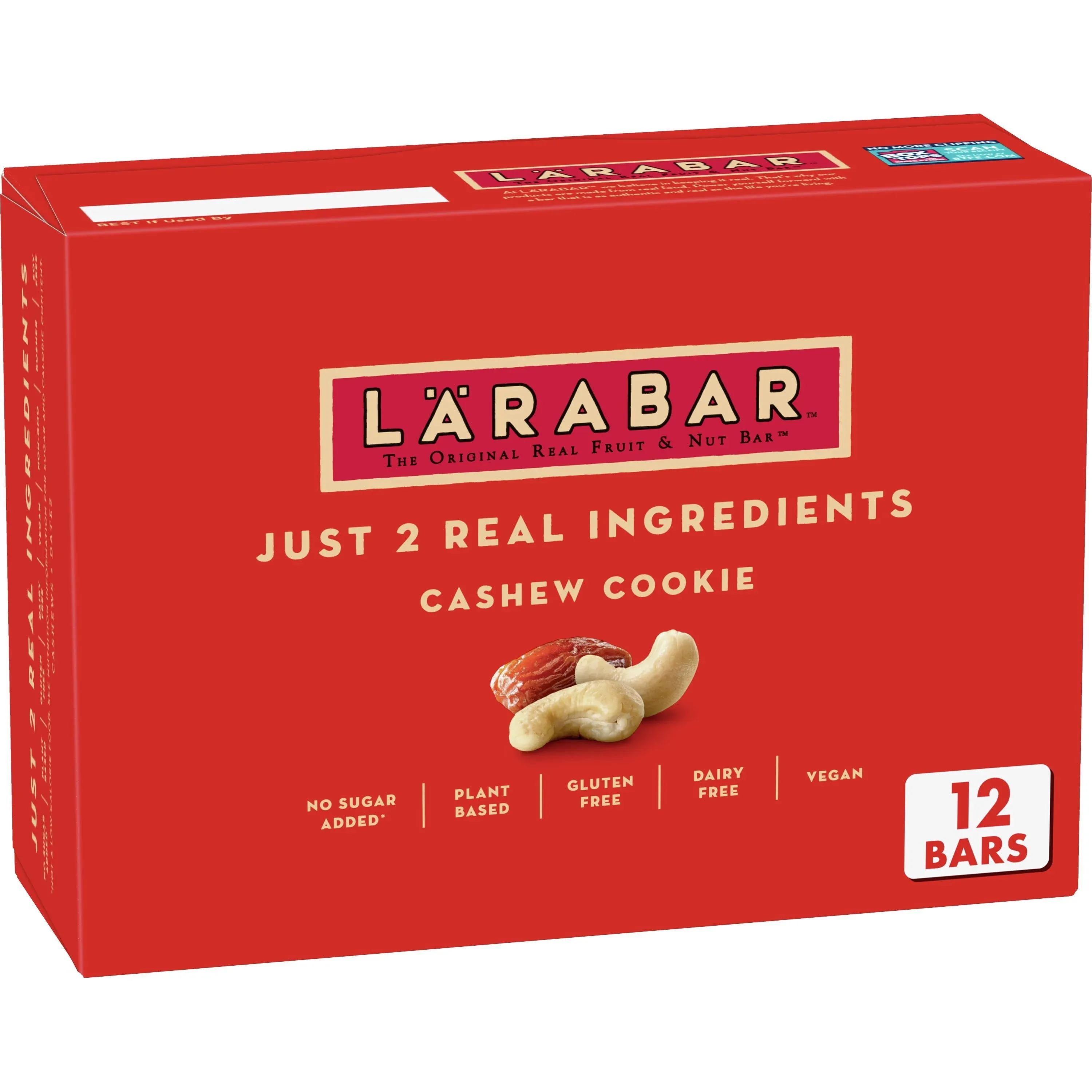 Larabar Fruit & Nut Bar, Cashew Cookie - 12 pack, 1.7 oz bars