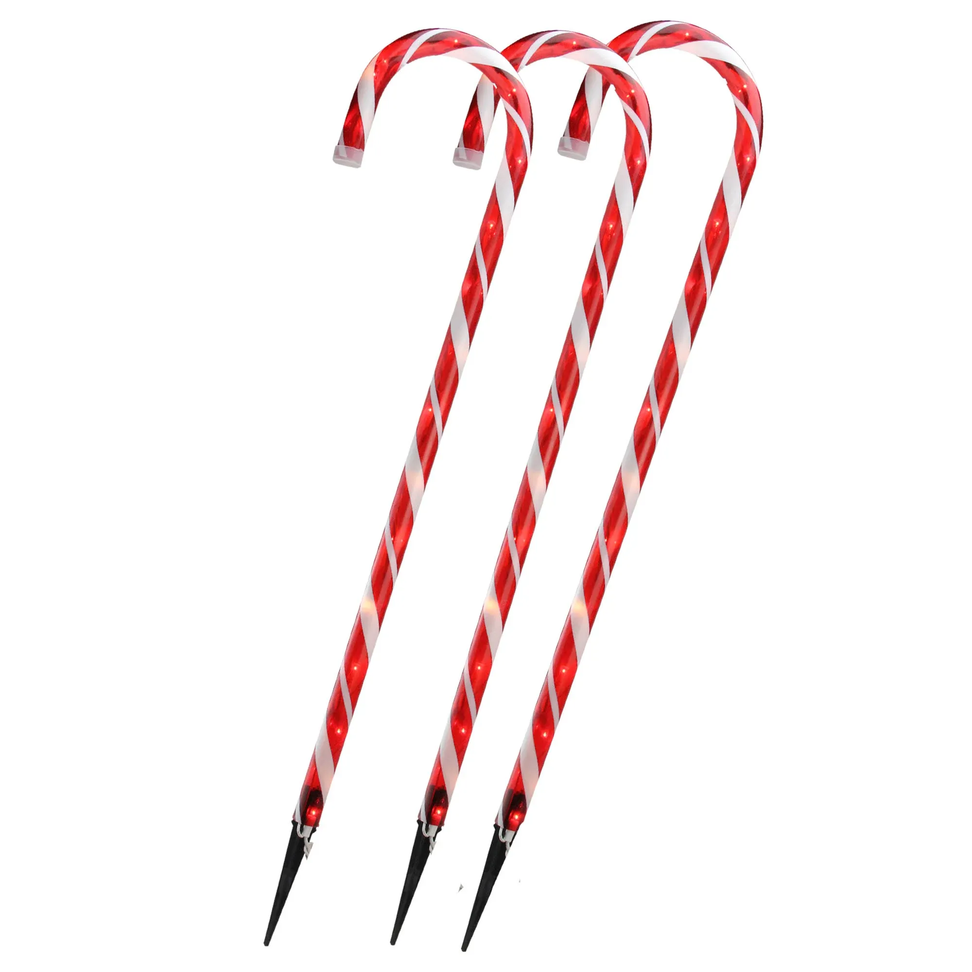 2ft. Red & White Lighted Candy Cane Christmas Light Set