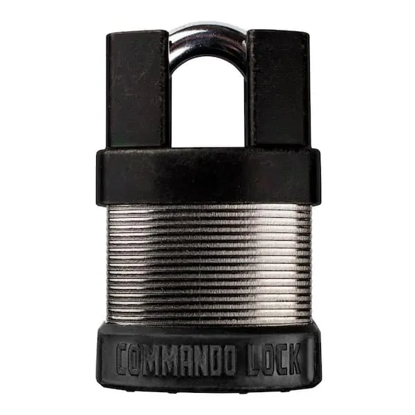 Commando Lock IChange Bolt Cutter Proof Steel Keyed Padlock