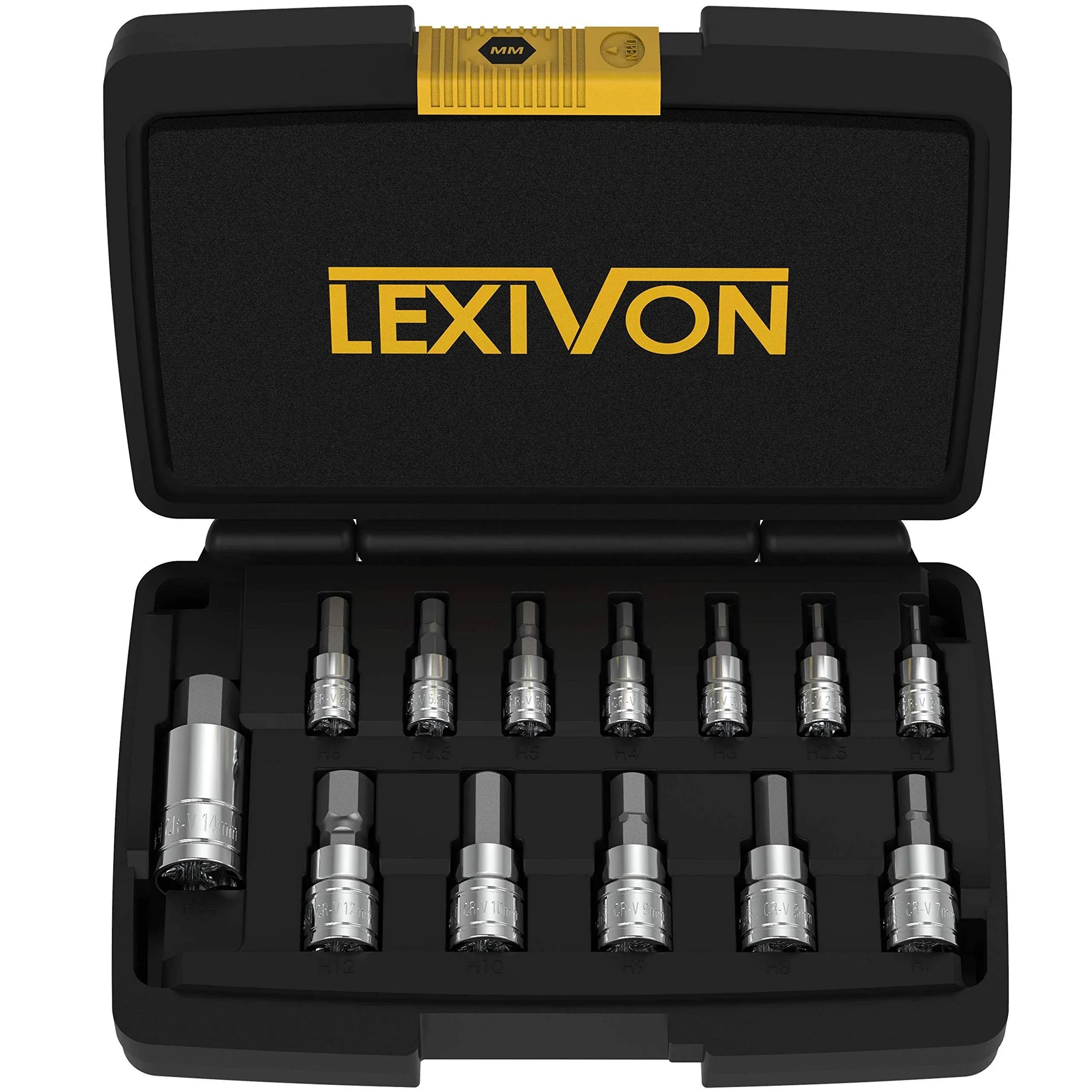 LEXIVON HEX Bit Socket Set