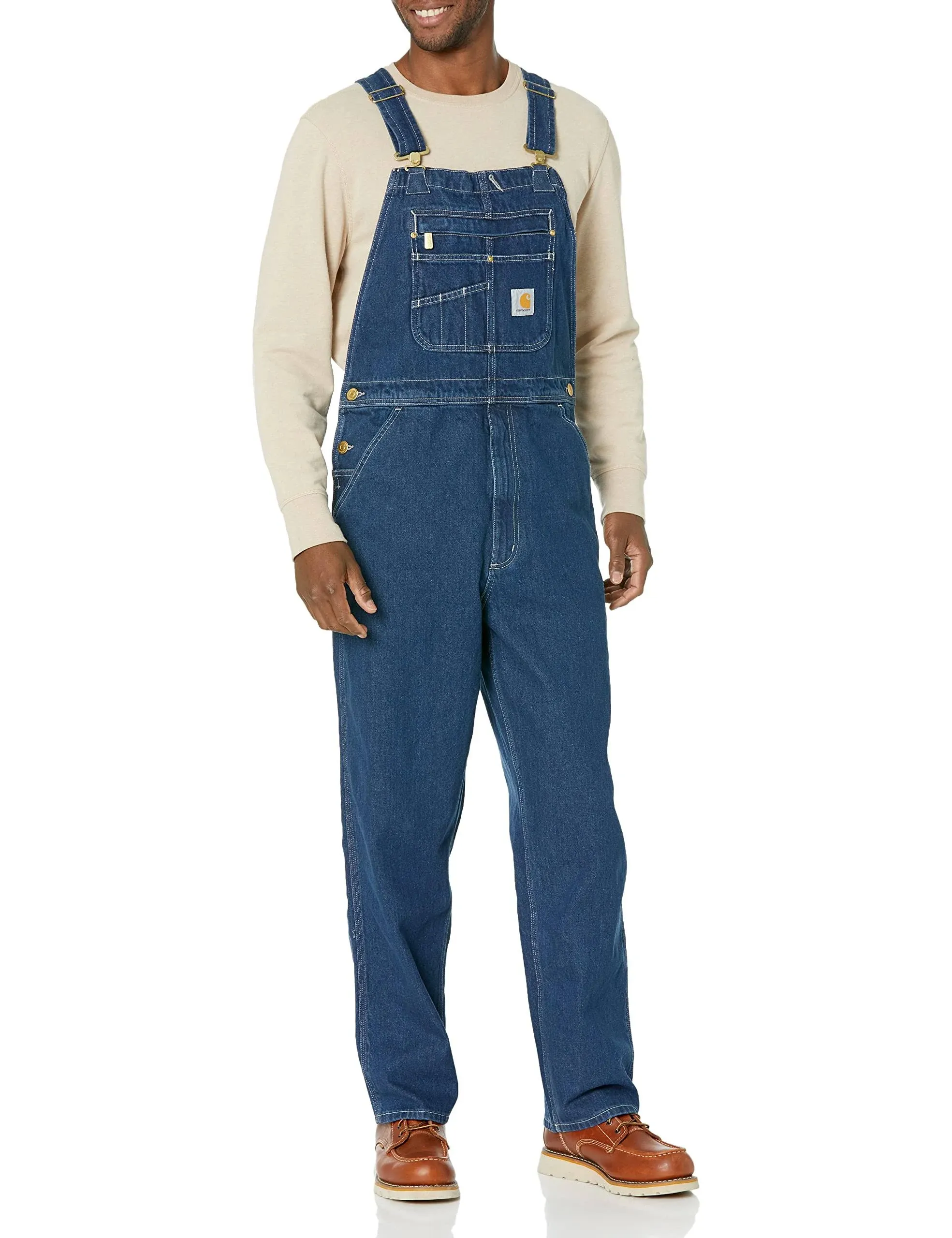 Carhartt Men's Loose Fit Denim Bib Overall