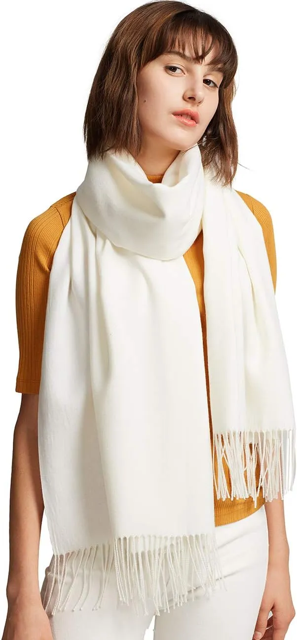 Womens Large Soft Cashmere Feel Pashmina Shawls Wraps Scarf