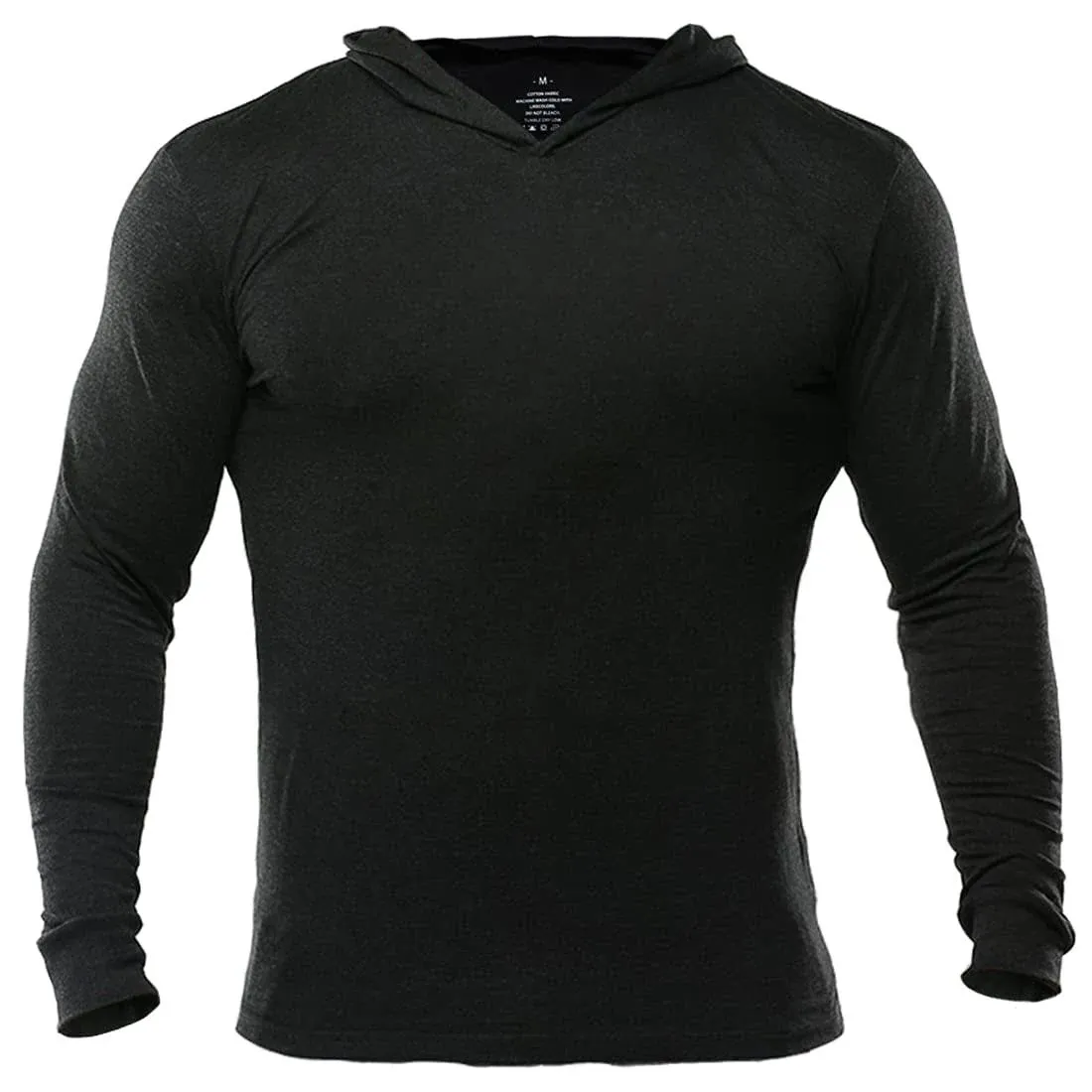 Muscle Alive Men Athletic Long-Sleeve Hoodies Casual Sweatshirts