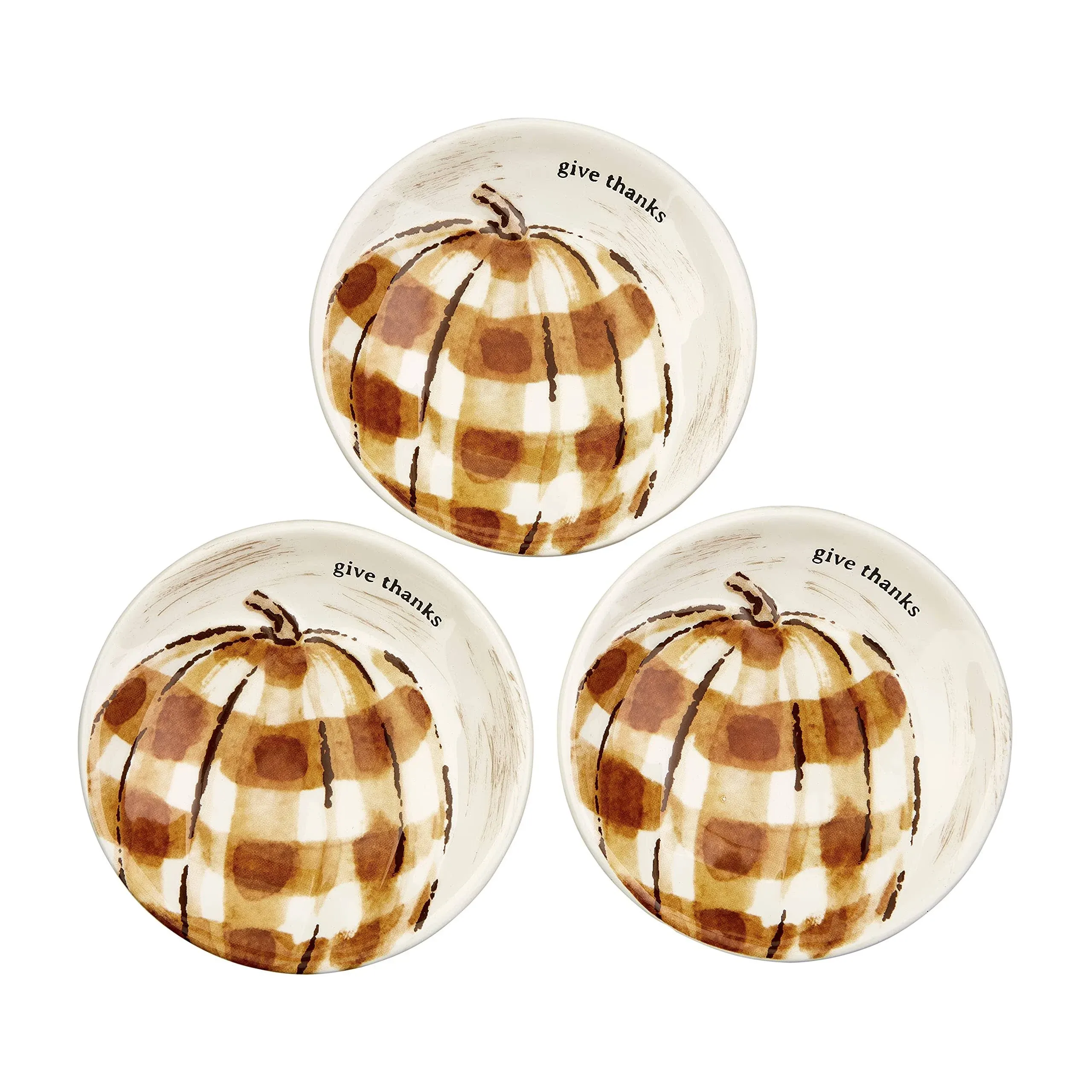 Mud Pie Buffalo Check Pumpkin Dip Set