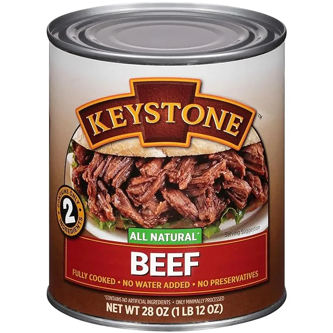 Keystone Meats All Natural Canned Beef, 28 Ounce