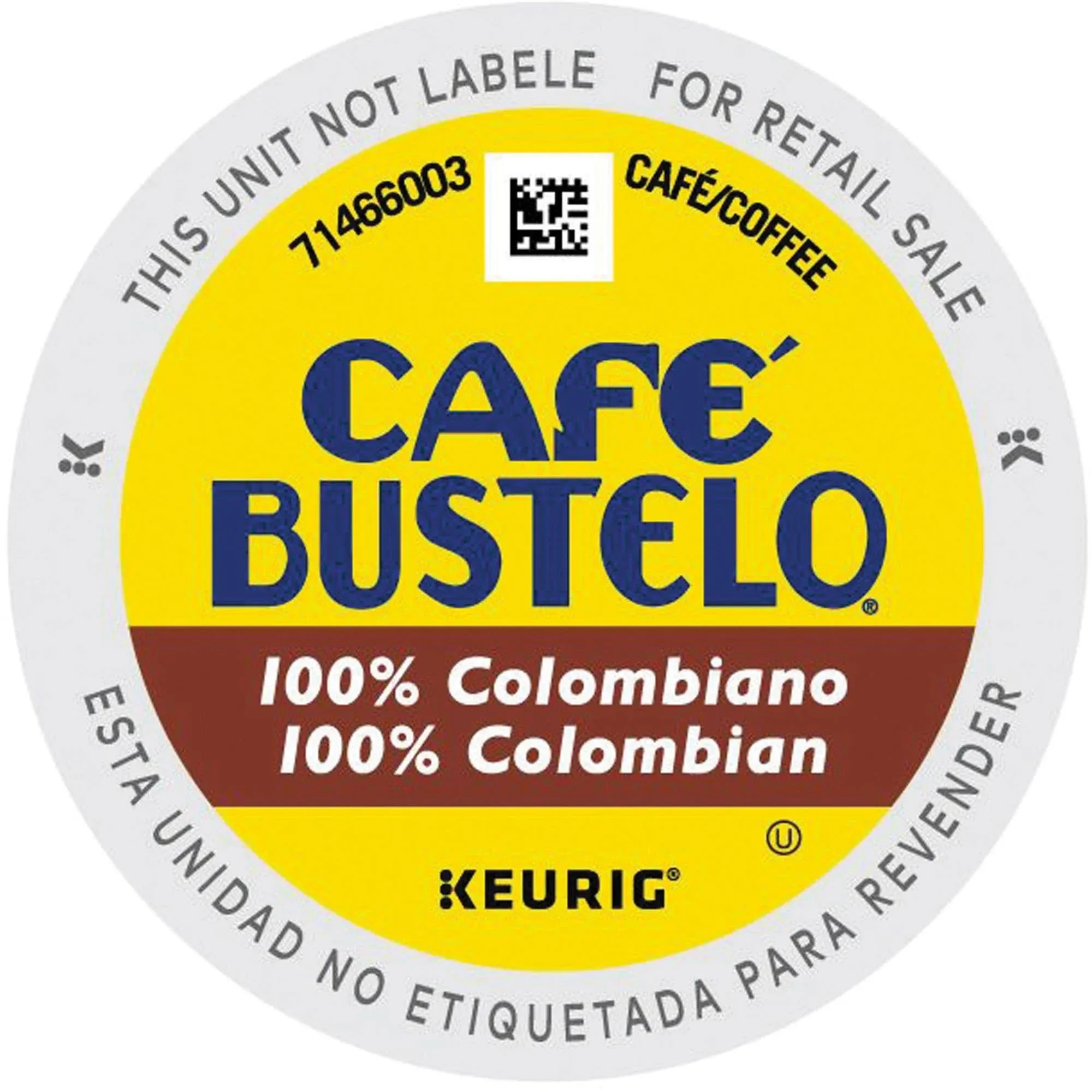 Cafe Bustelo 100% Colombian Coffee Keurig® K-Cup® Pods, Medium Roast, 24/Box (6107)