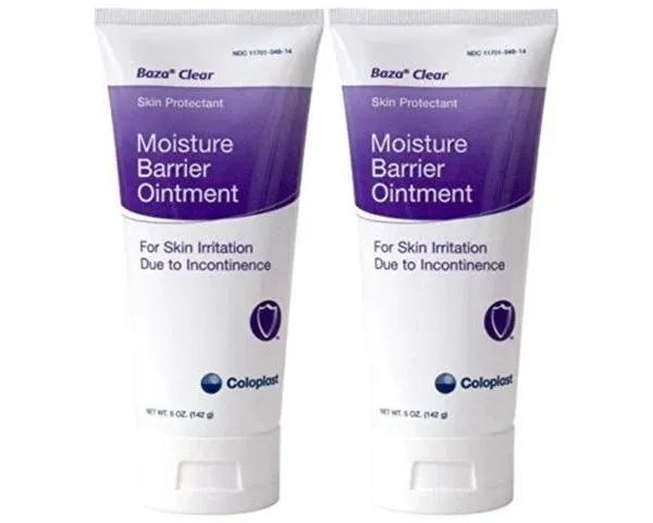 Baza Clear Moisture Barrier Ointment 5 oz Tube - Pack of 2