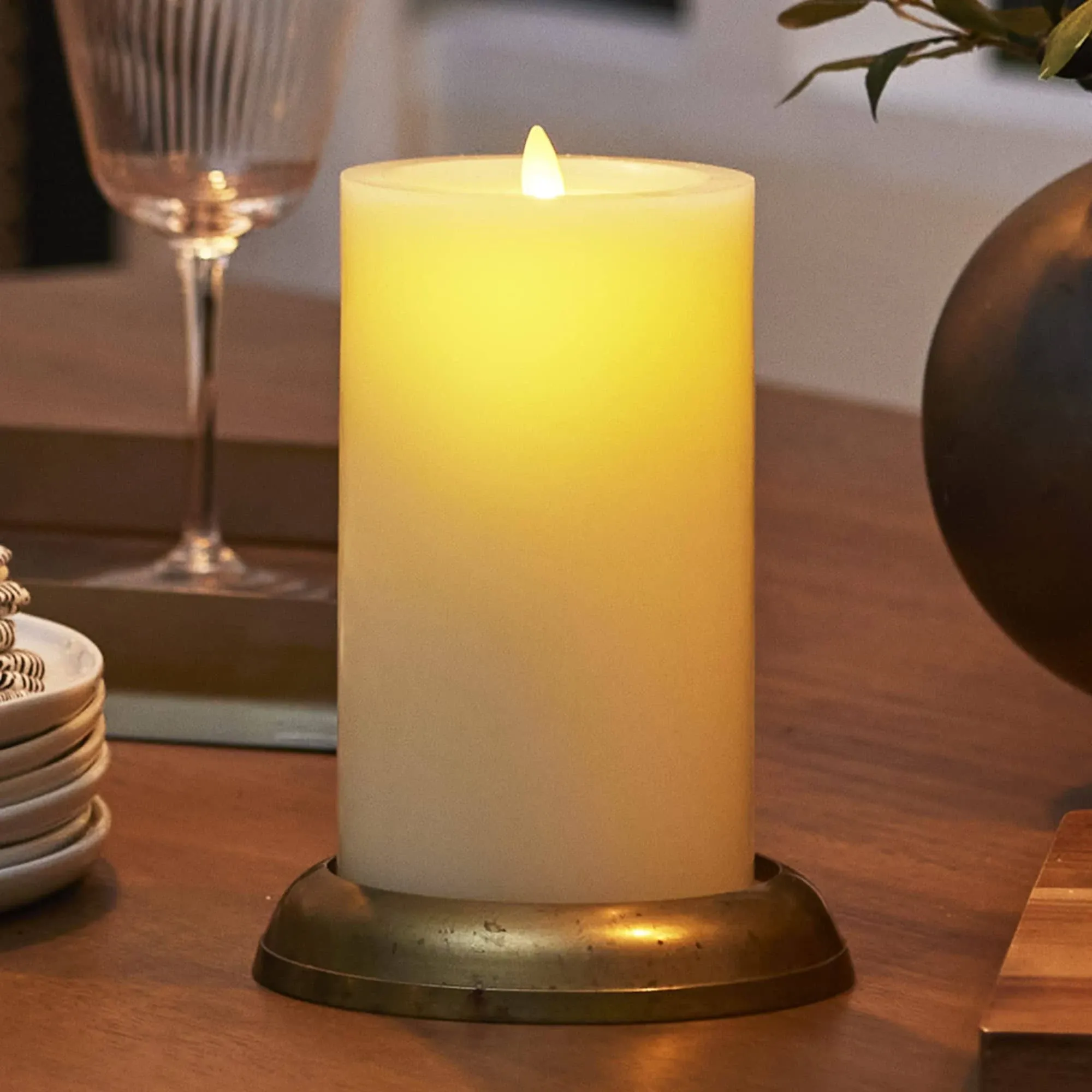 Wick to Flame Flameless Candle Luminara