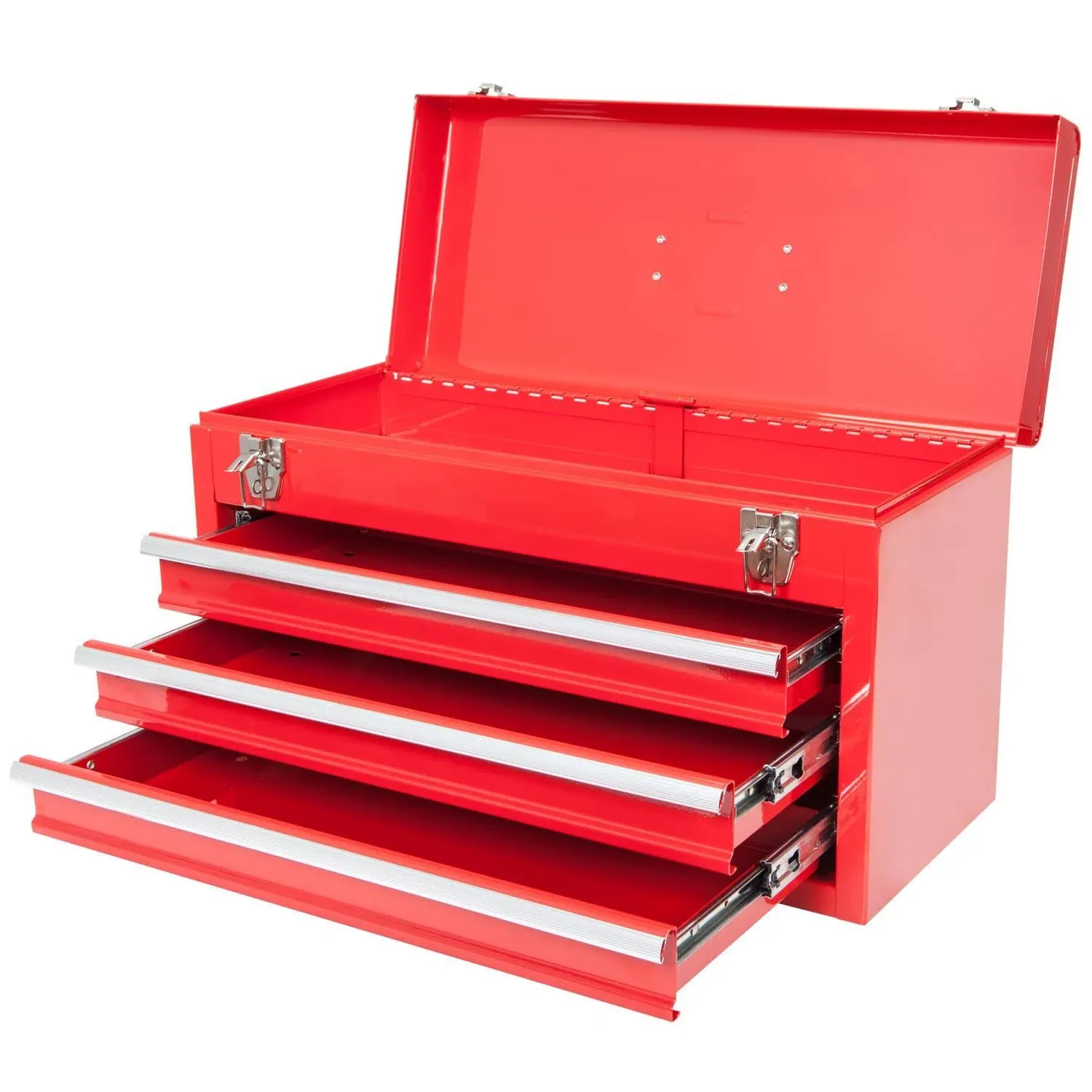 Torin ANTBD133-XB 20 inch Portable 3 Drawer Red Steel Tool Box