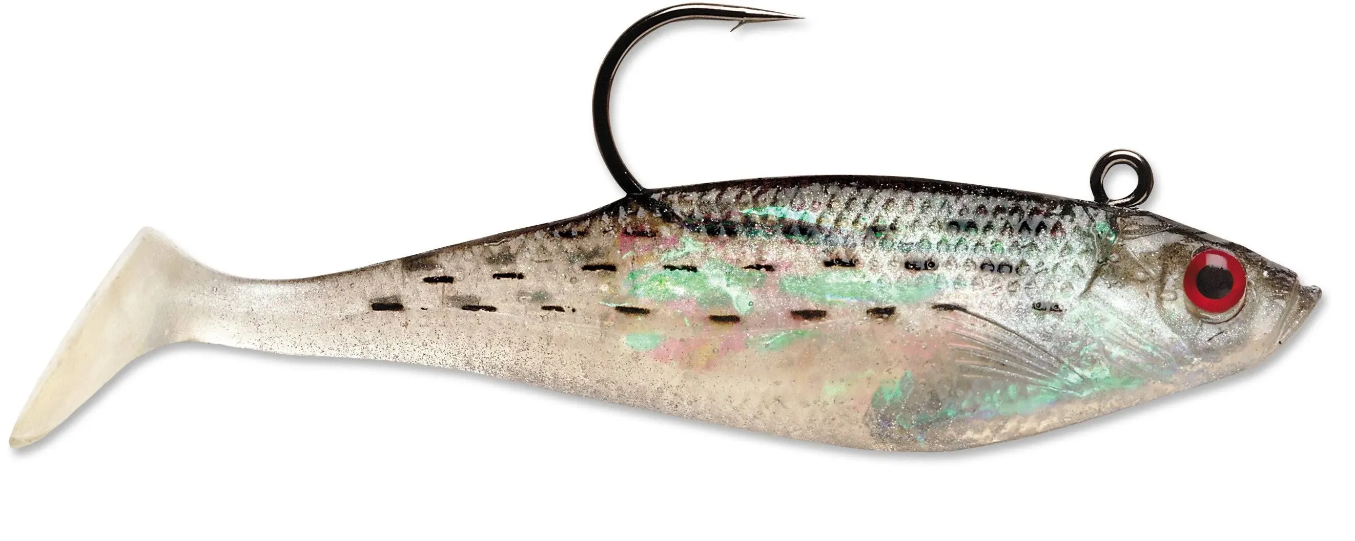 Storm WildEye Swim Shad, Pearl, 4”, 7/16 Oz, Pack of 3