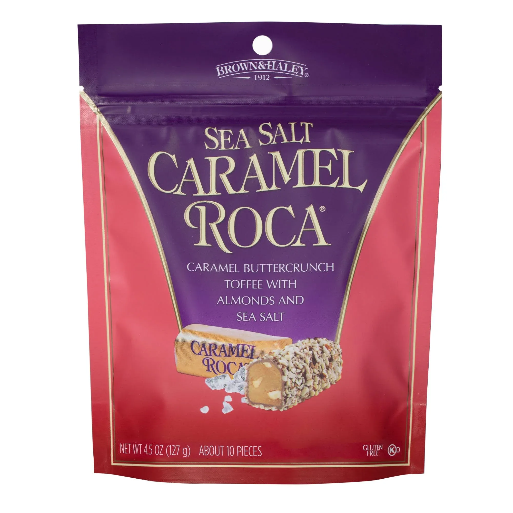 Brown & Haley Caramel Roca, Sea Salt - 4.5 oz