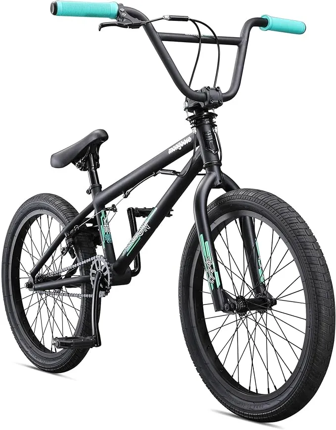 Mongoose Legion Kids Freestyle Sidewalk BMX Bike, Beginner Riders, Boys and Girls, 16-20-inch Wheels, Hi-Ten Steel Frame, Micro Drive BMX Gearing