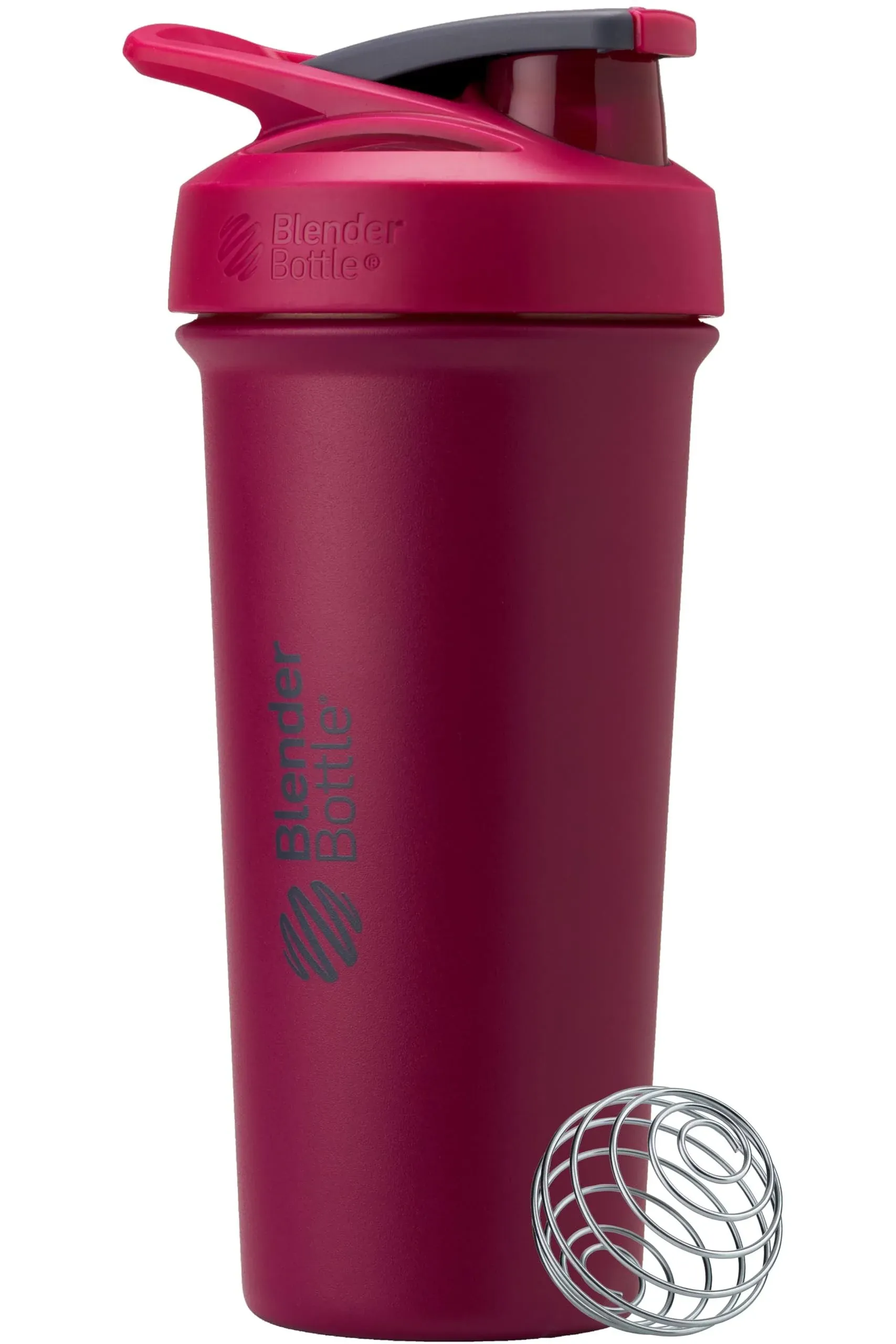 Blender Bottle, Strada Sleek , Insulated Stainless Steel, Raspberry