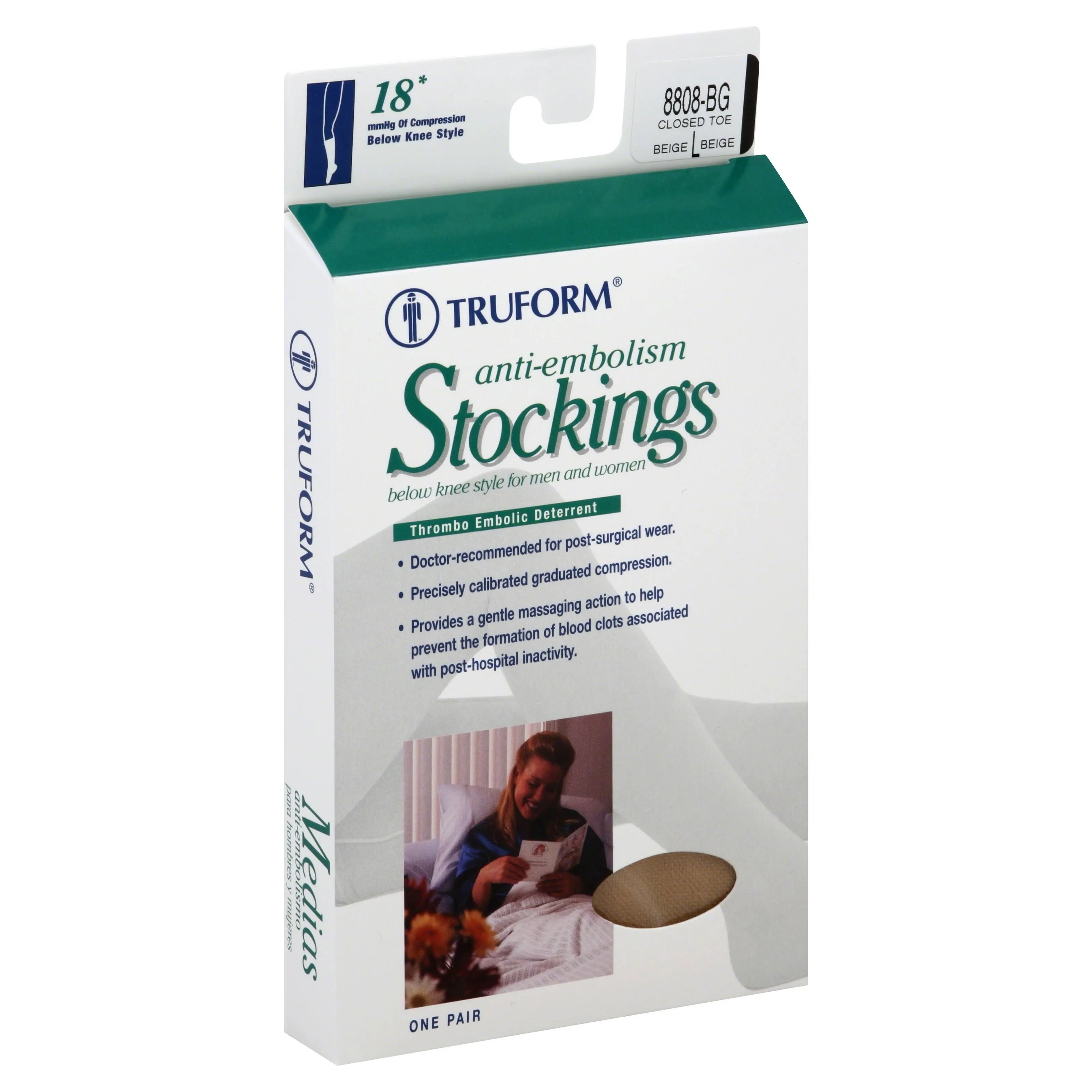 Truform 18 mmHg Anti-Embolism Stockings