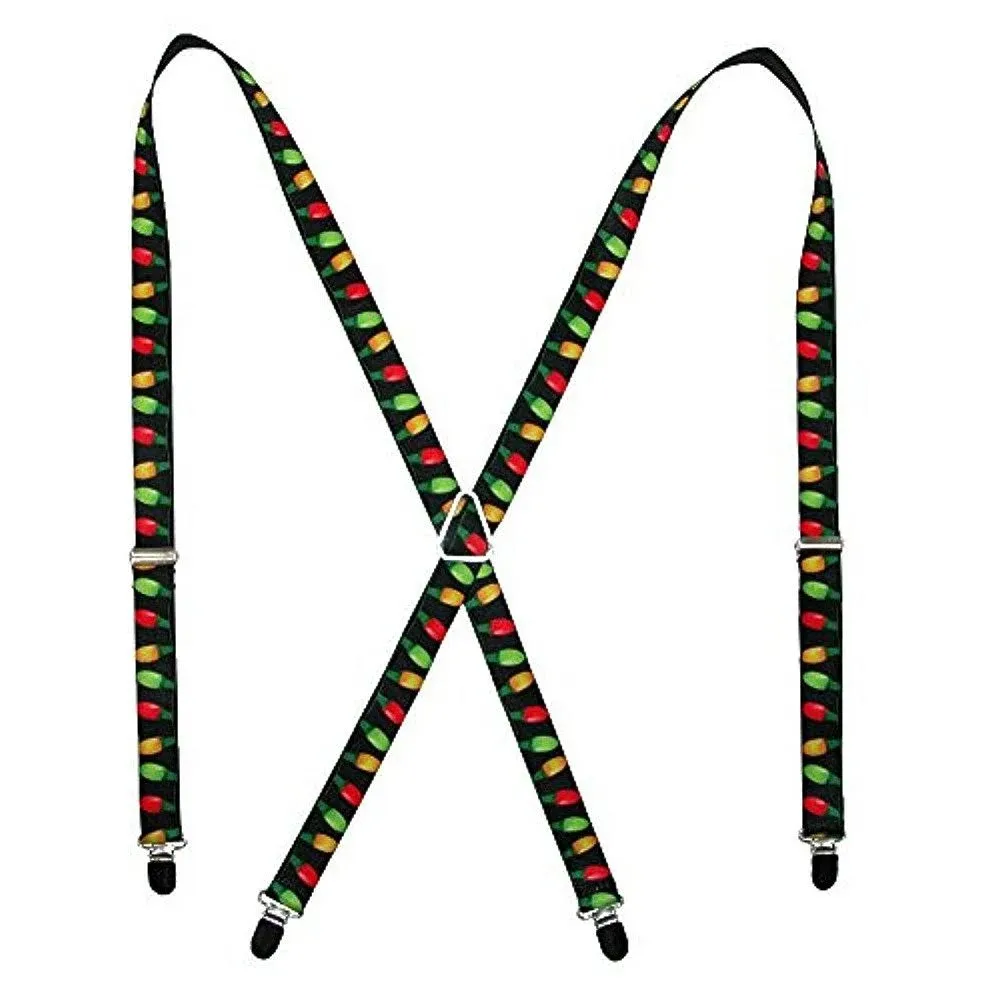 Buckle-Down unisex adults Buckle-down - Christmas Suspenders, Multicolor, One Size US