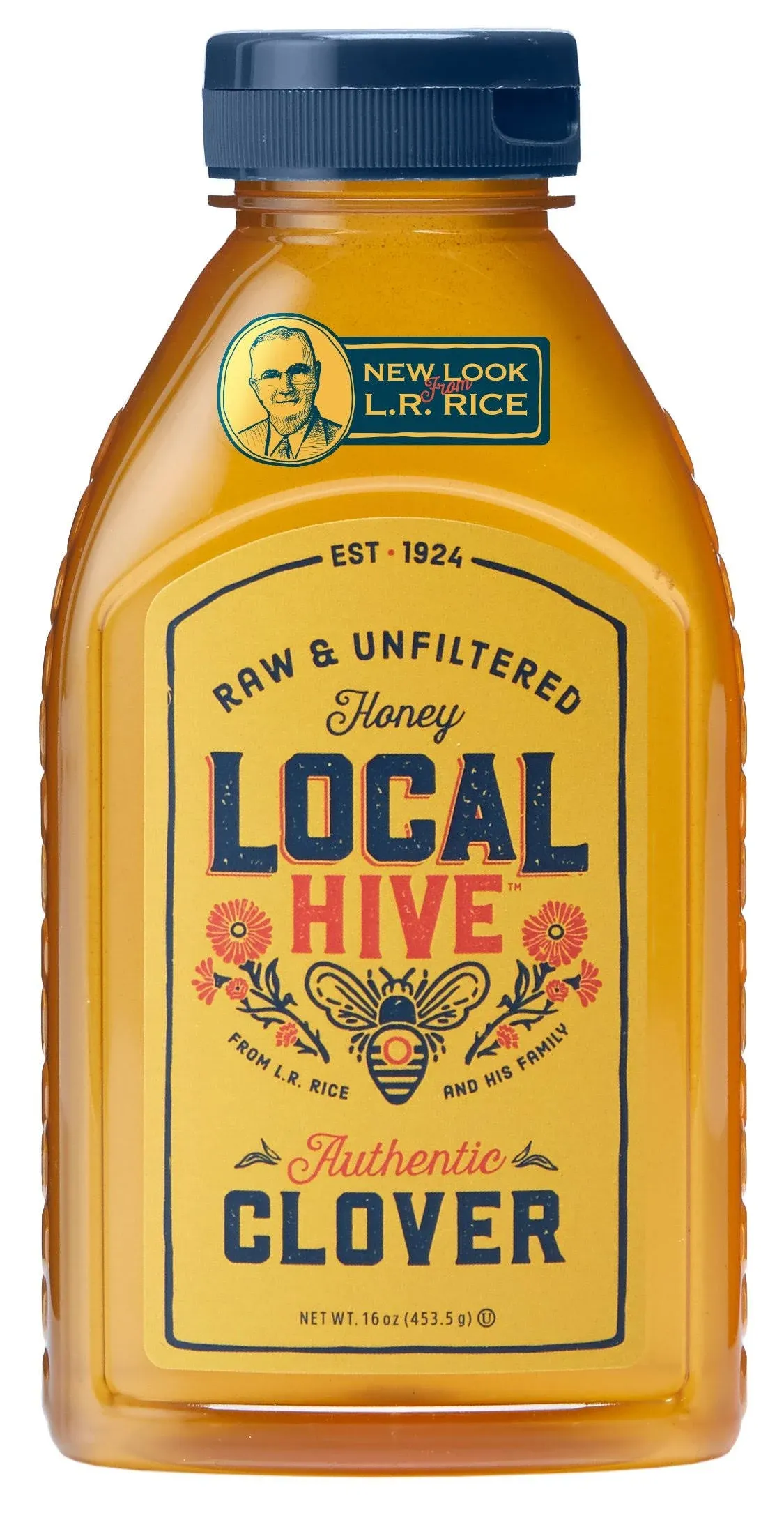 Local Hive Honey Raw & Unfiltered Authentic Clover - 16 Oz