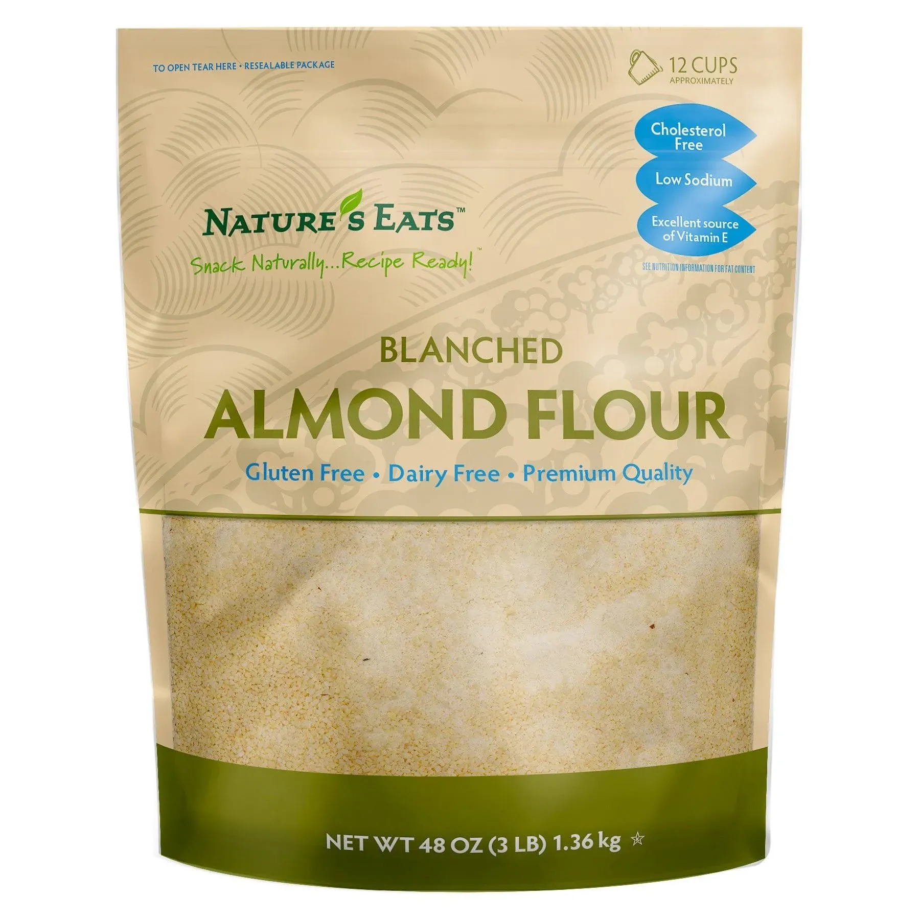 Nature's Eats Blanched Almond Flour 48 oz