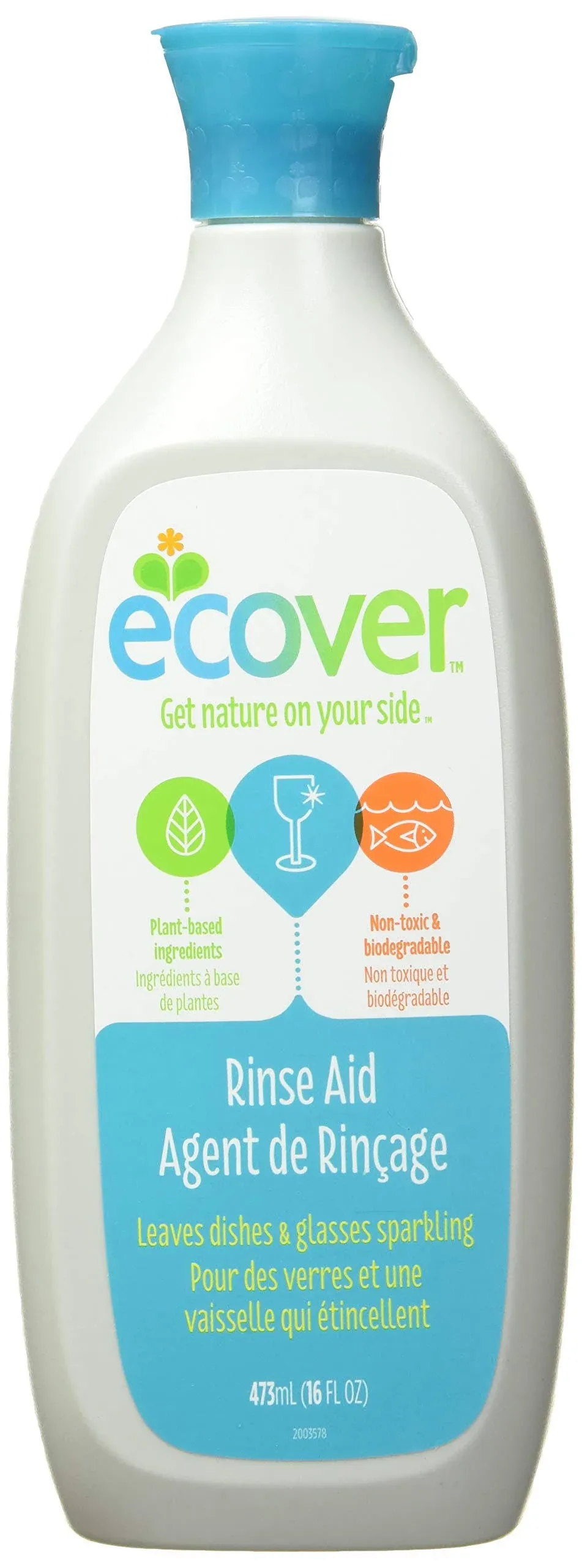 Ecover Ecological Rinse Aid for Dishwashers - 16 fl oz