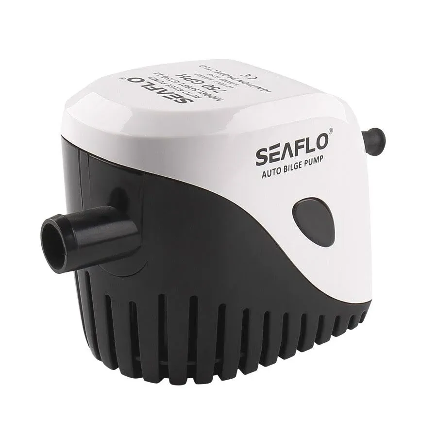 SEAFLO Submersible Automatic Bilge Pump with Float Switch (750GPH, 12V)